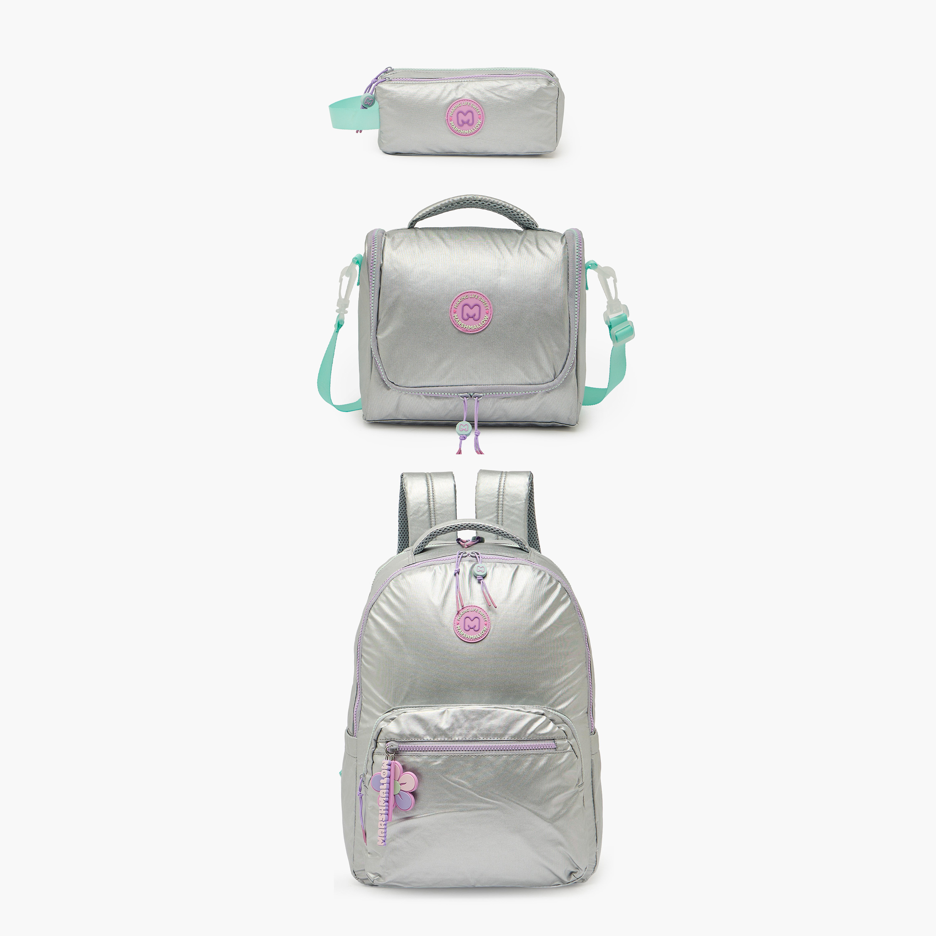 MARSHMALLOW Solid Backpack for Girls 8-13 Years with Padded Shoulder Straps - 17 inches-school-bagsandbackpacks-backpacks-image-10