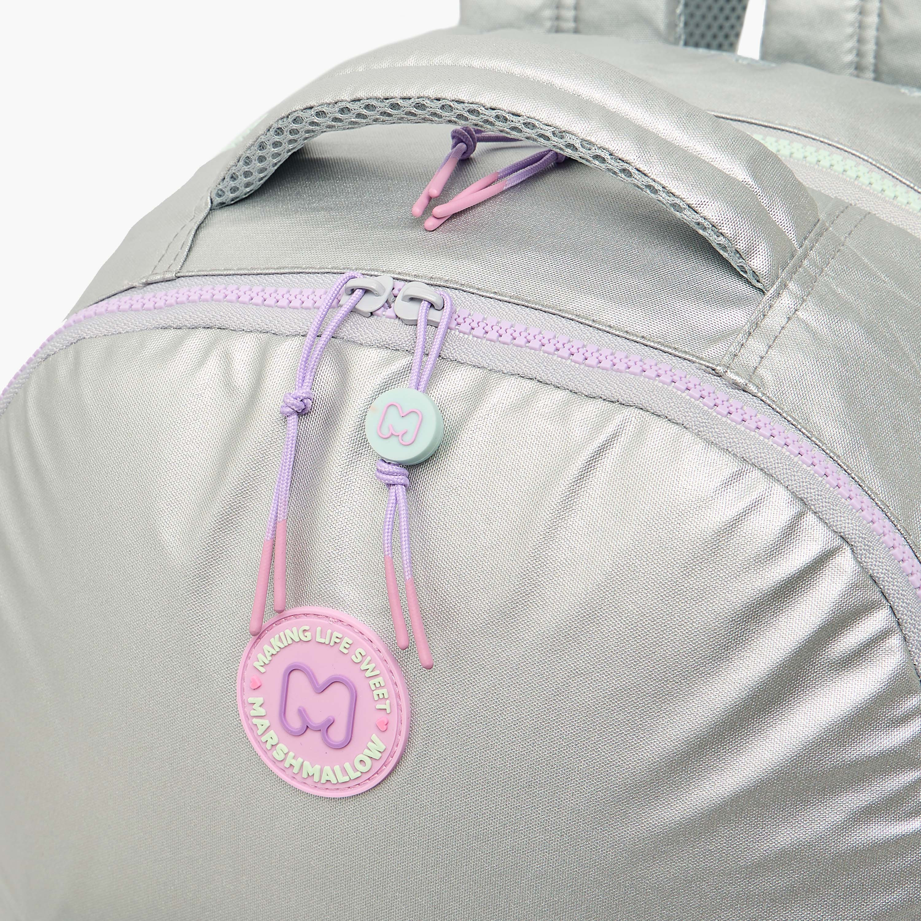 MARSHMALLOW Solid Backpack for Girls 8-13 Years with Padded Shoulder Straps - 17 inches-school-bagsandbackpacks-backpacks-image-5