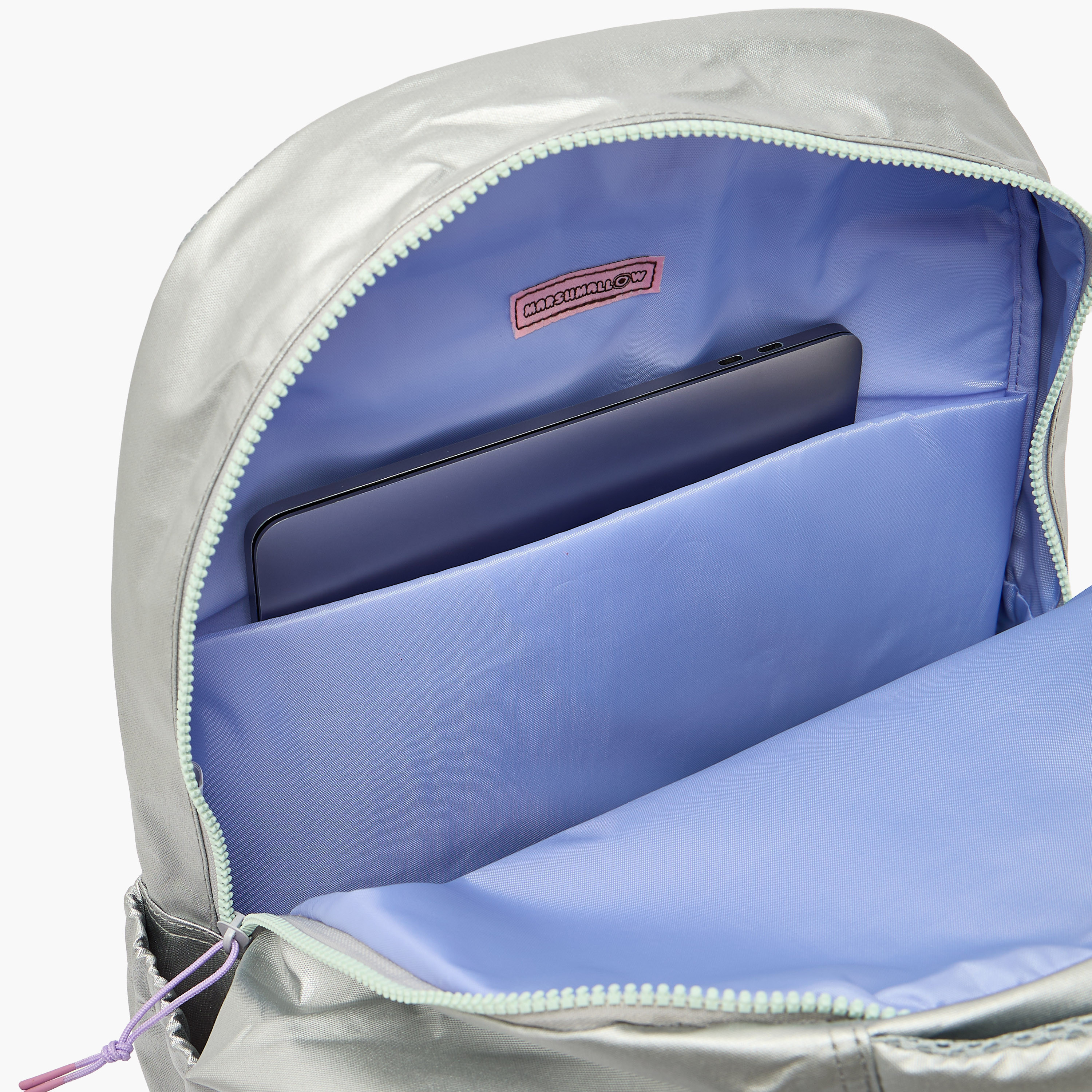 MARSHMALLOW Solid Backpack for Girls 8-13 Years with Padded Shoulder Straps - 17 inches-school-bagsandbackpacks-backpacks-image-6