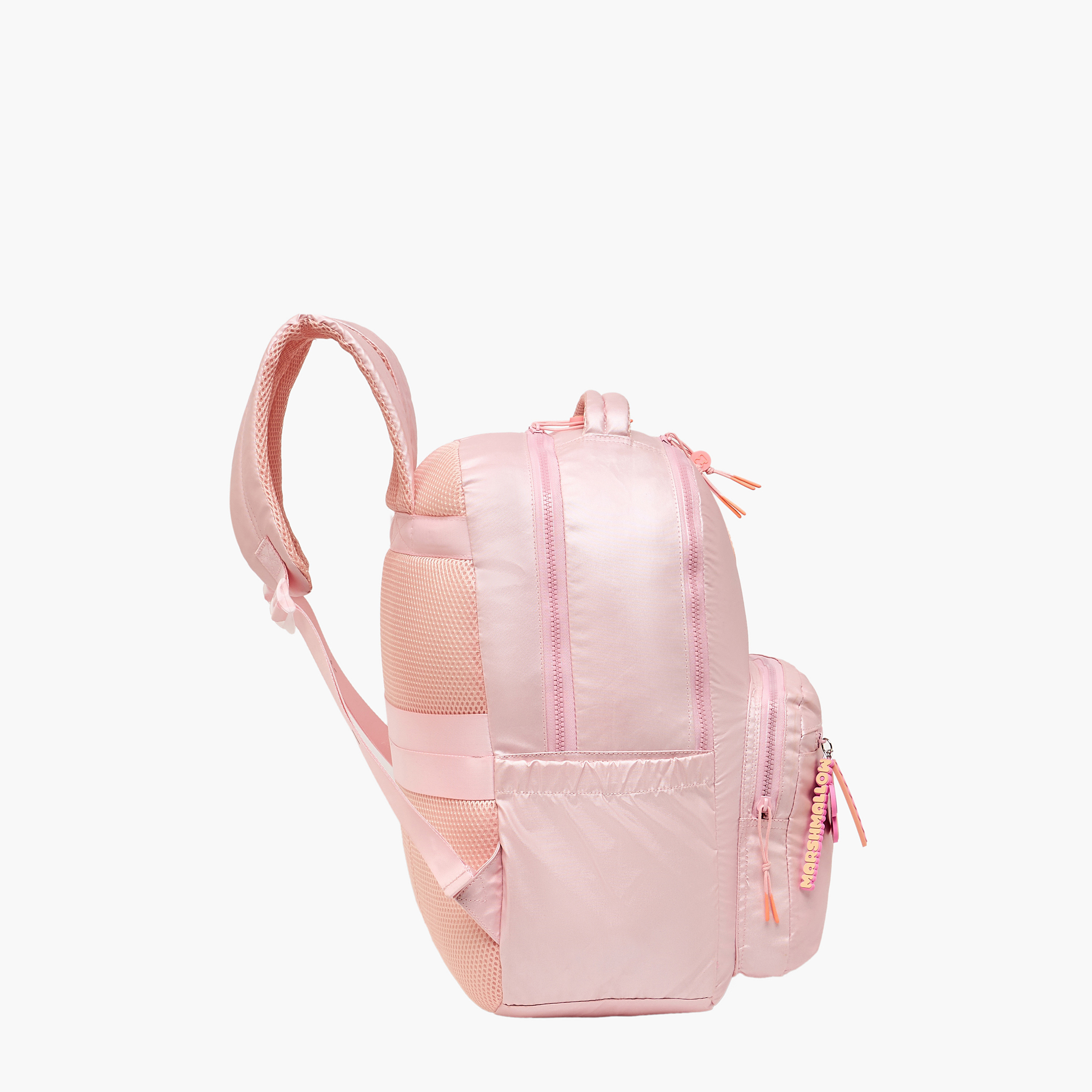 MARSHMALLOW Metallic Backpack for Girls 8-13 Years with Charm Accent-school-bagsandbackpacks-backpacks-image-6