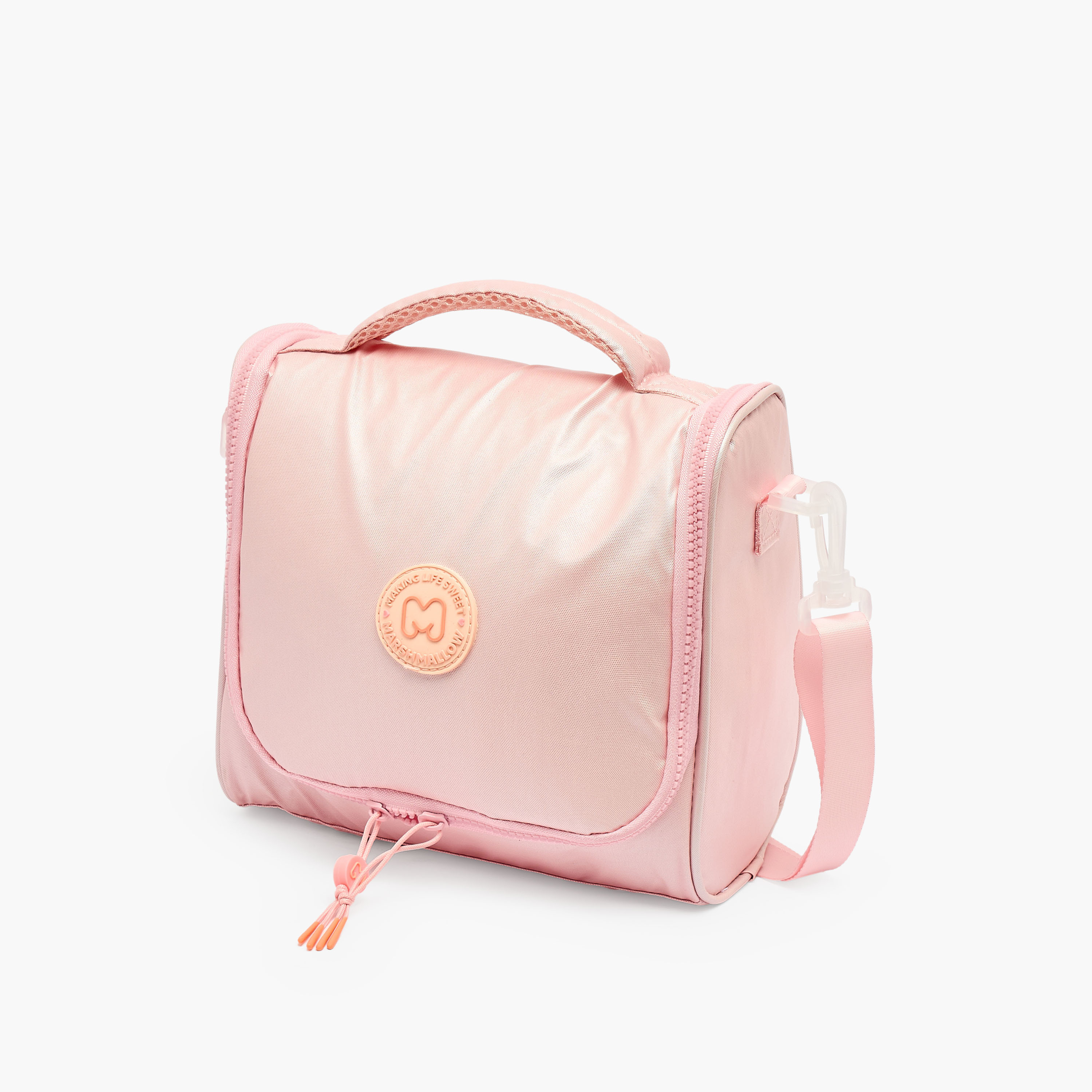 MARSHMALLOW Solid Lunch Bag for Girls 8-13 Years with Detachable Strap-school-lunchessentials-lunchbags-image-7