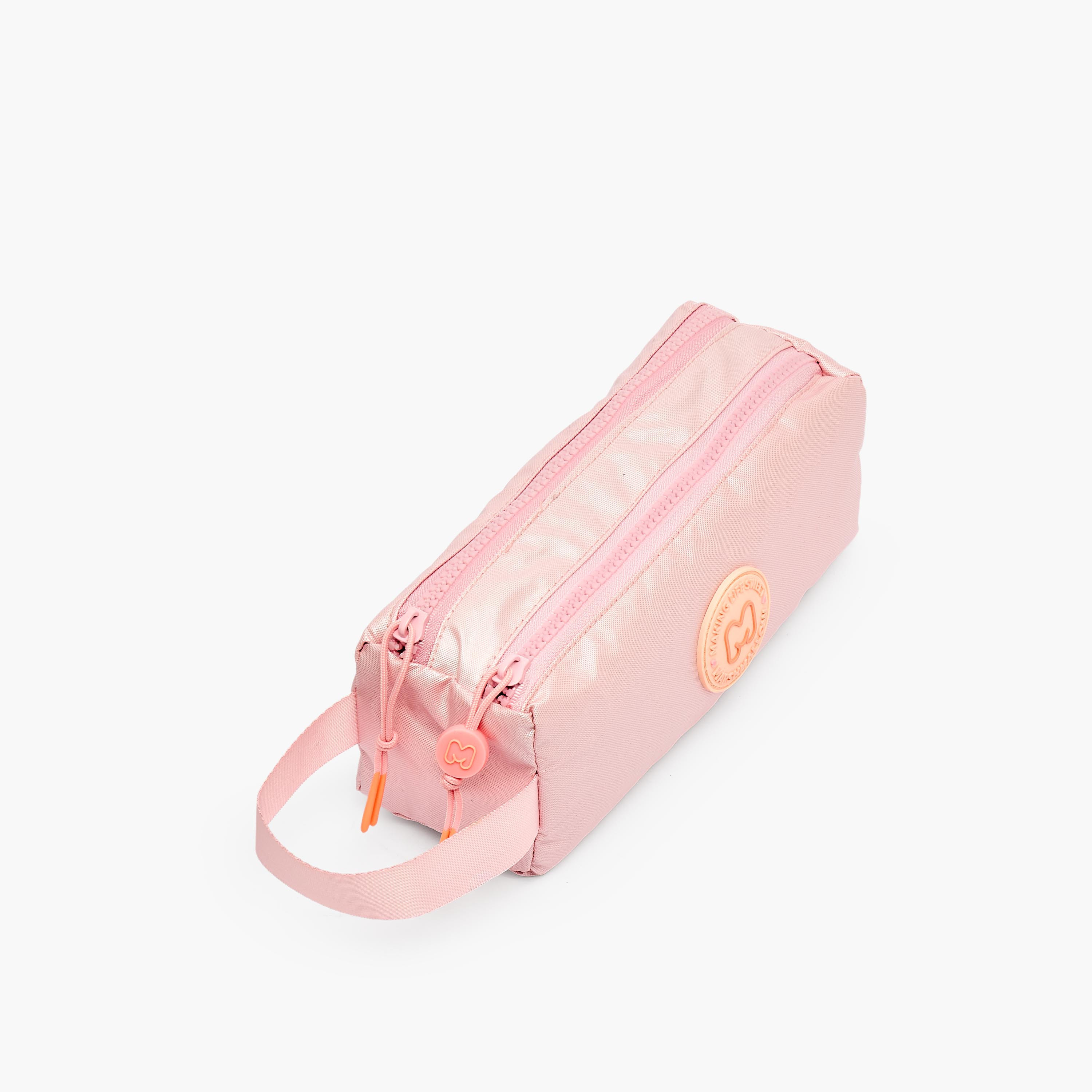 MARSHMALLOW Applique Detail Pencil Pouch with 2 Compartments-school-stationery-pencilcases-image-2