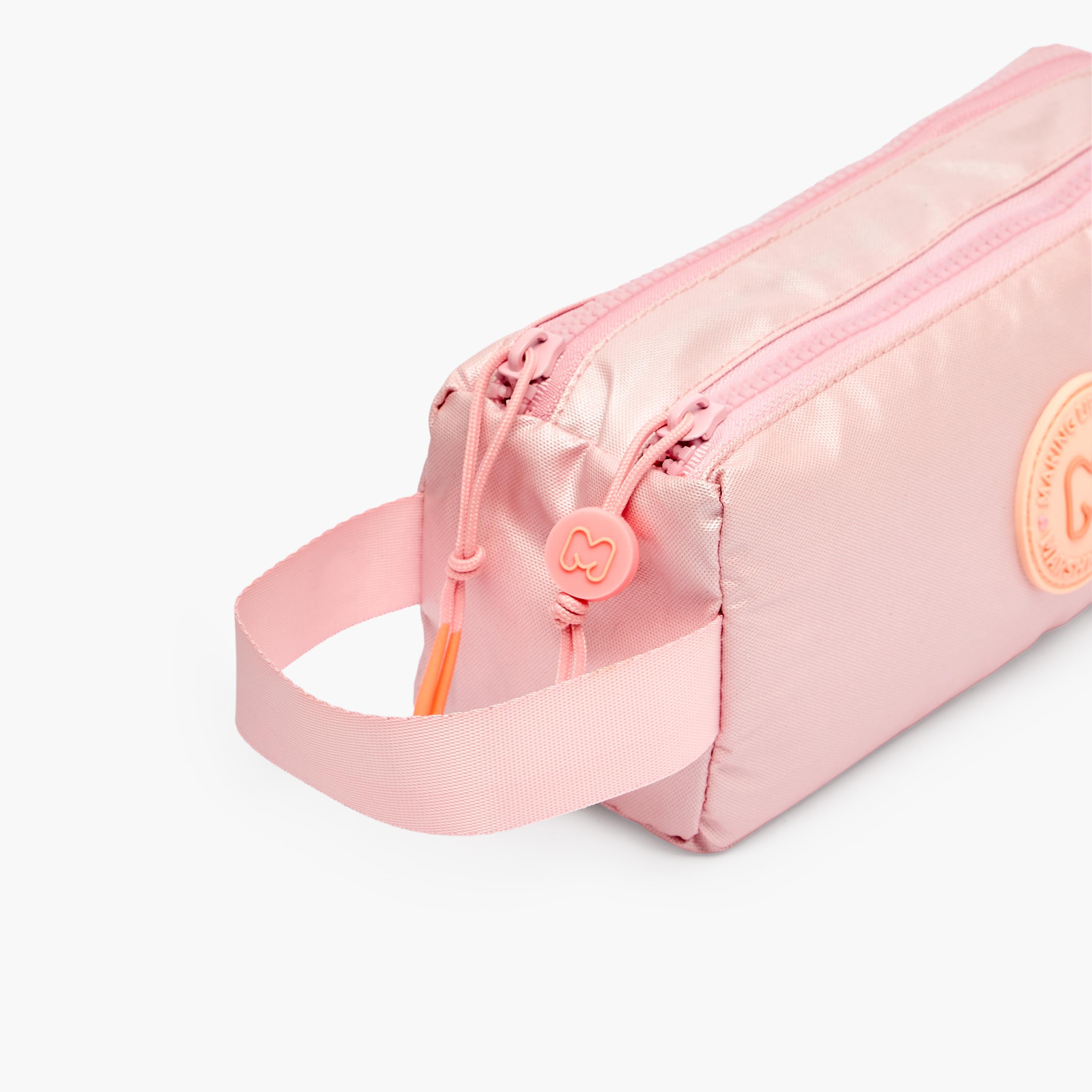 MARSHMALLOW Applique Detail Pencil Pouch with 2 Compartments-school-stationery-pencilcases-image-5