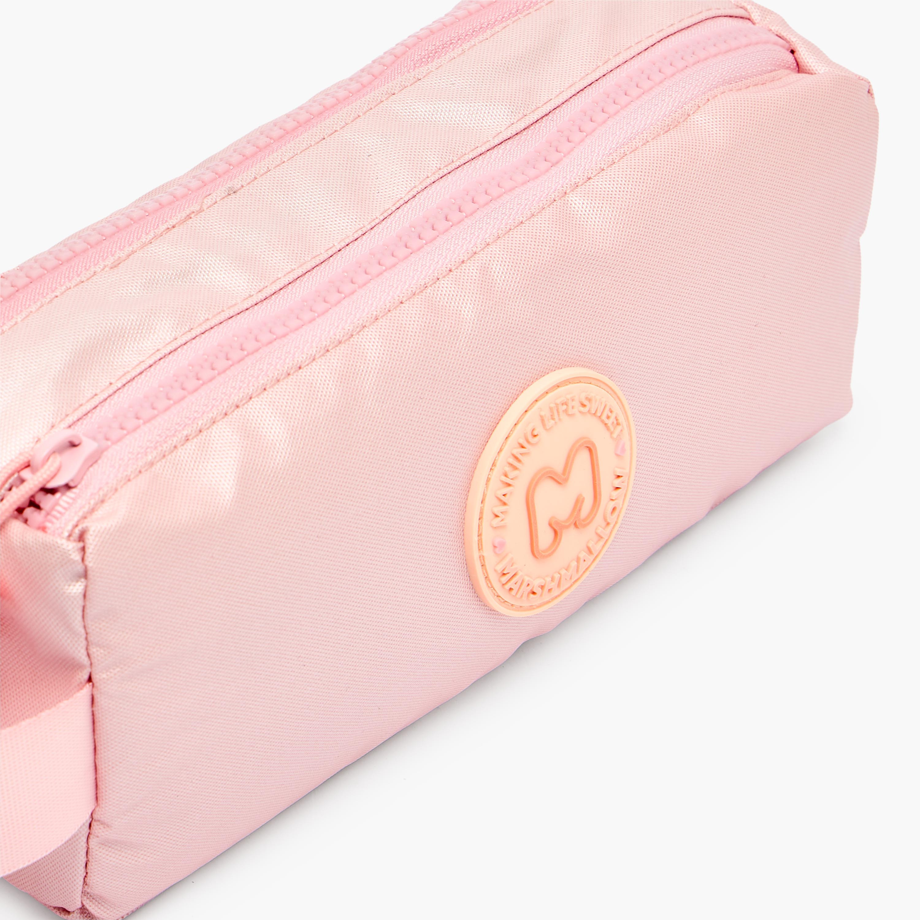 MARSHMALLOW Applique Detail Pencil Pouch with 2 Compartments-school-stationery-pencilcases-image-6