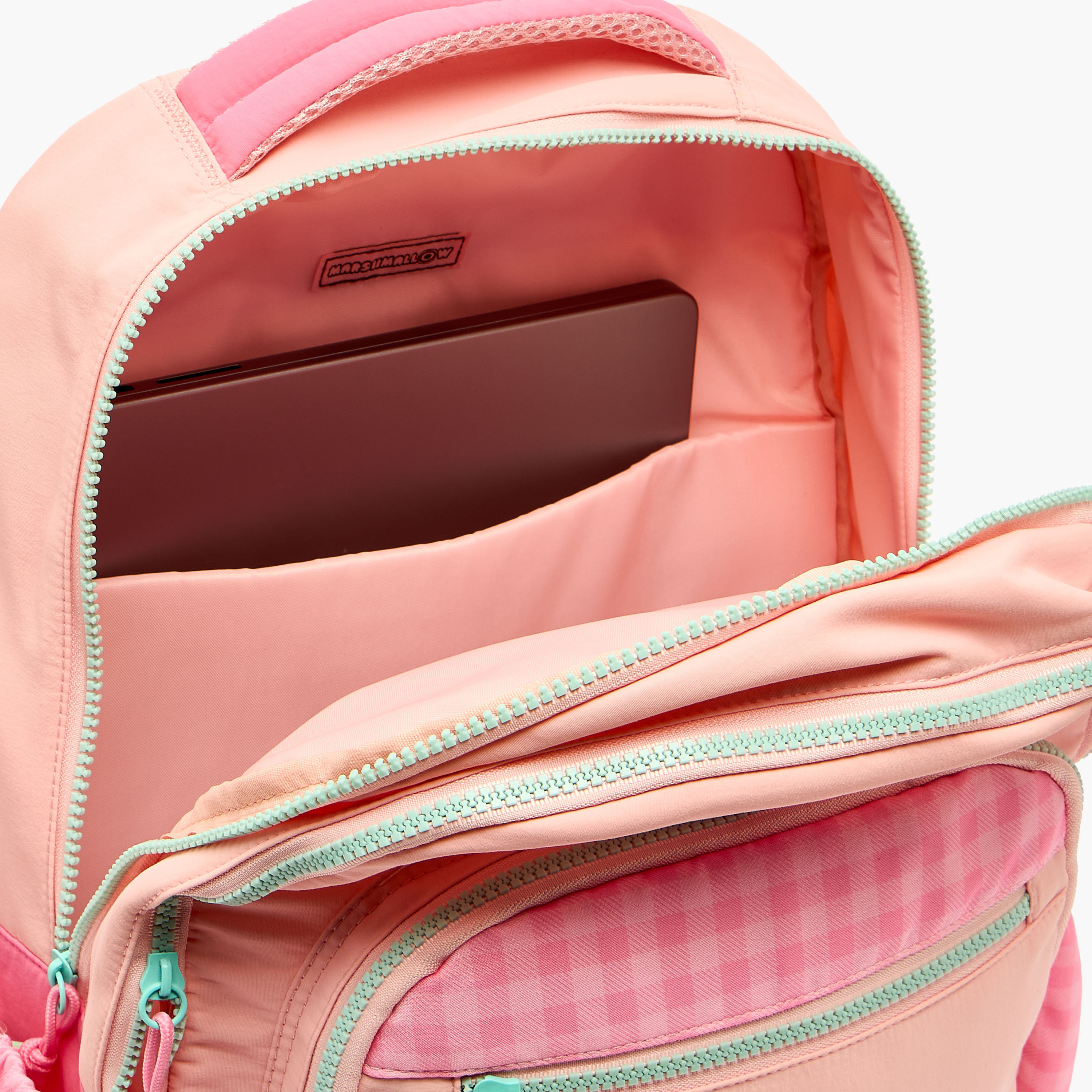 MARSHMALLOW Cherry Applique Backpack for Girls 8-13 Years with Padded Shoulder Straps - 17 inches-school-bagsandbackpacks-backpacks-image-5