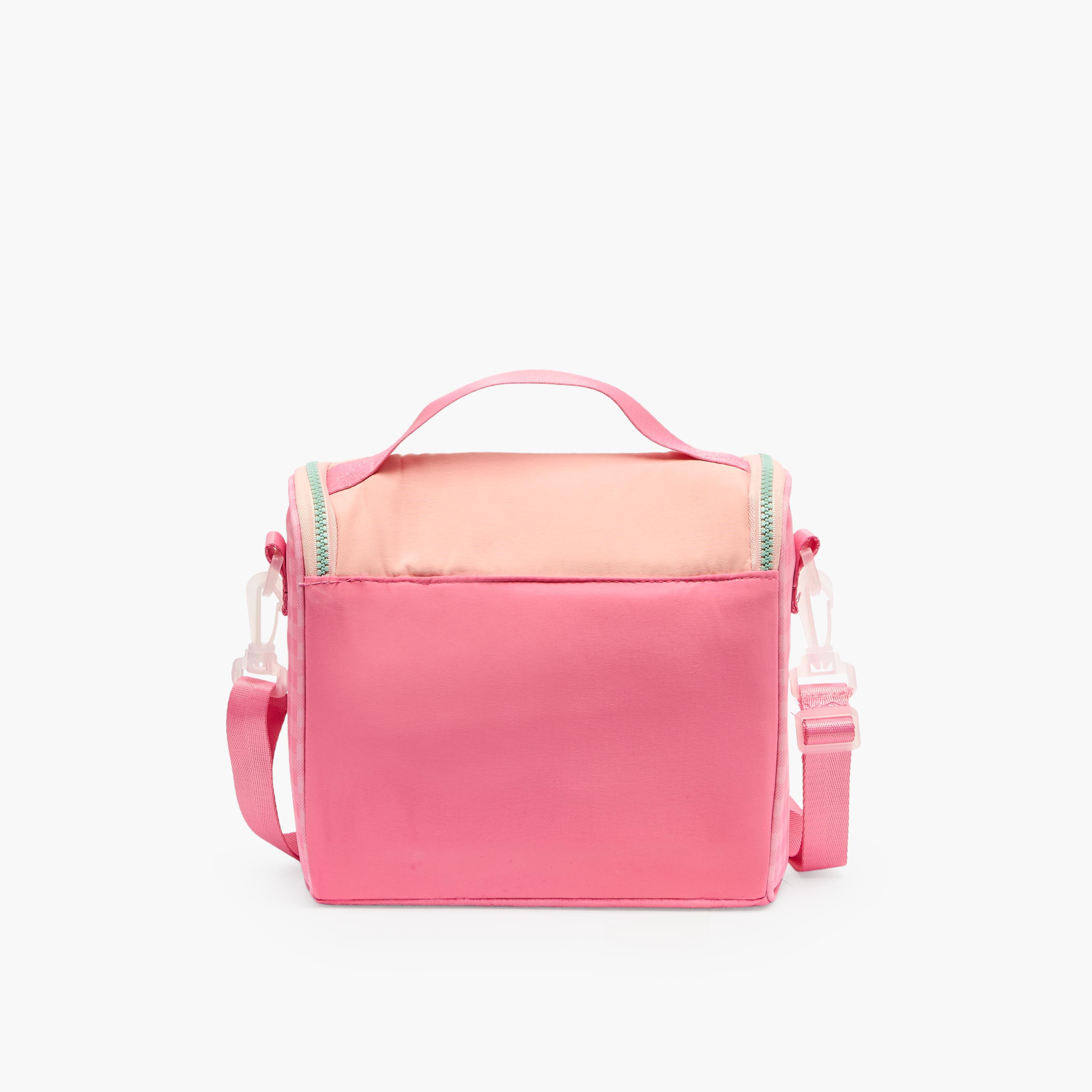 MARSHMALLOW Checked Lunch Bag for Girls 8-13 Years with Zip Closure-school-lunchessentials-lunchbags-image-9