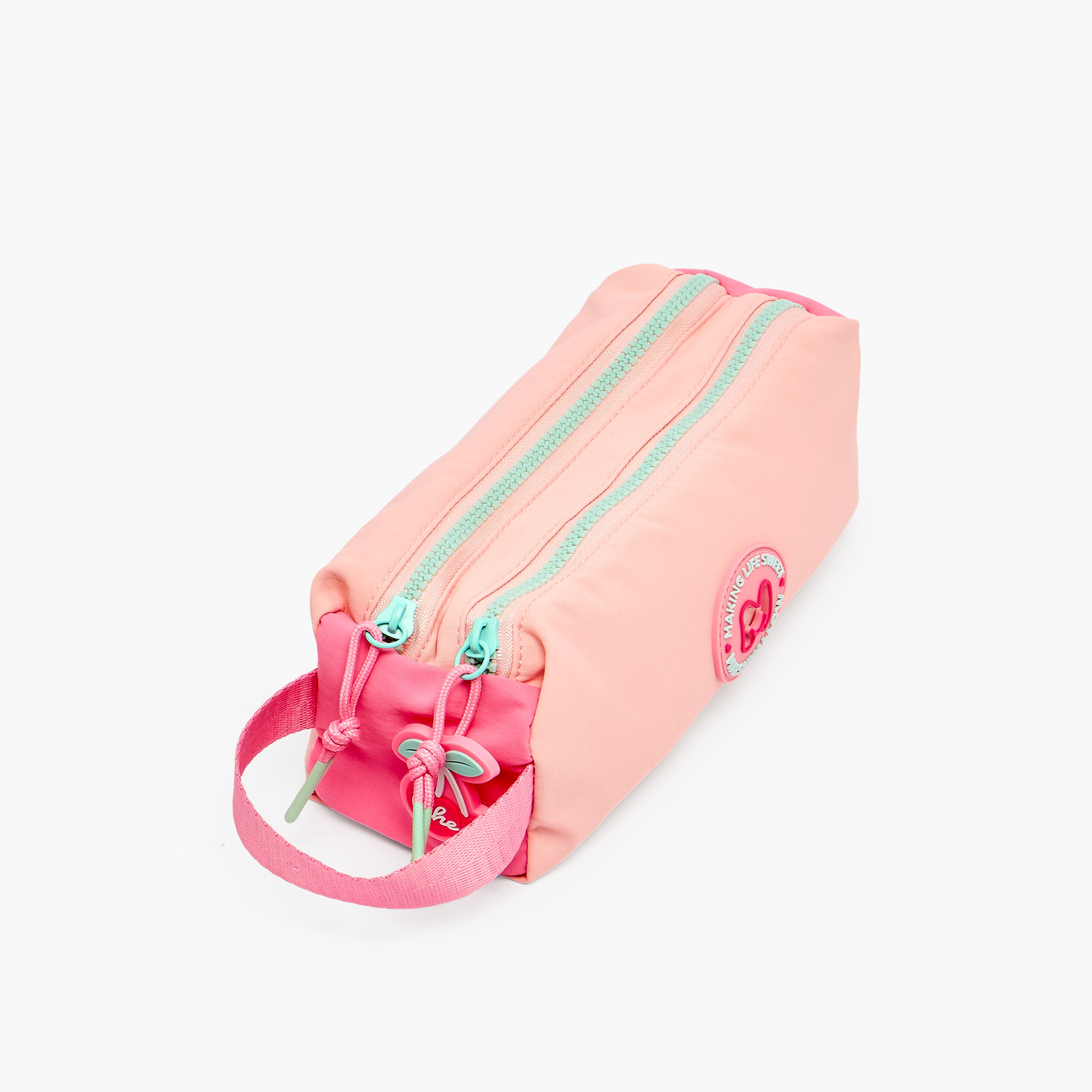 مقلمة بقسمين وزخارف من مارشميلو-school-stationery-pencilcases-image-2