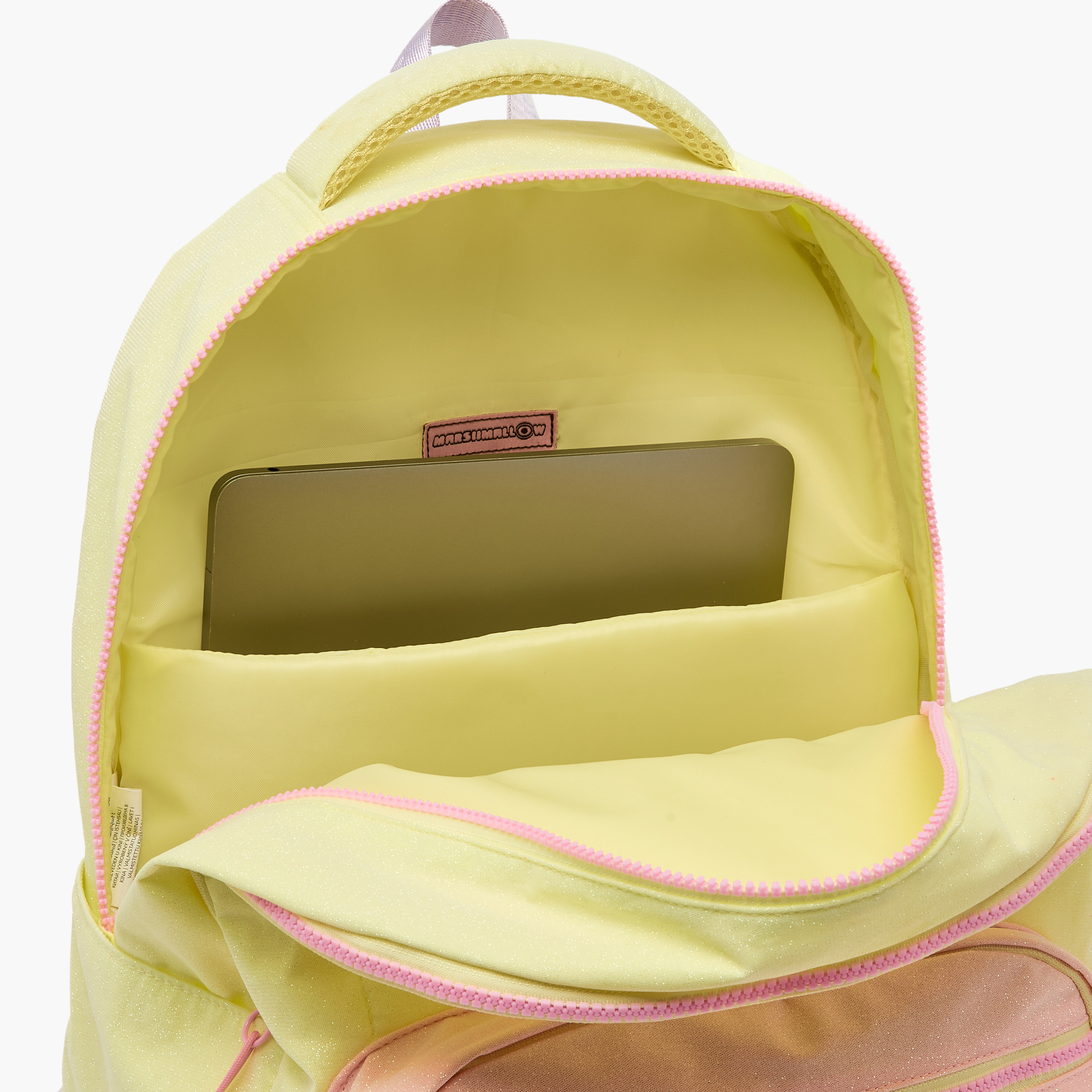 شنطة ظهر بزخارف شعار للبنات 8-12 سنوات مع حمالات كتف قابلة للتعديل من مارشميلو - 17 بوصة-school-bagsandbackpacks-backpacks-image-6