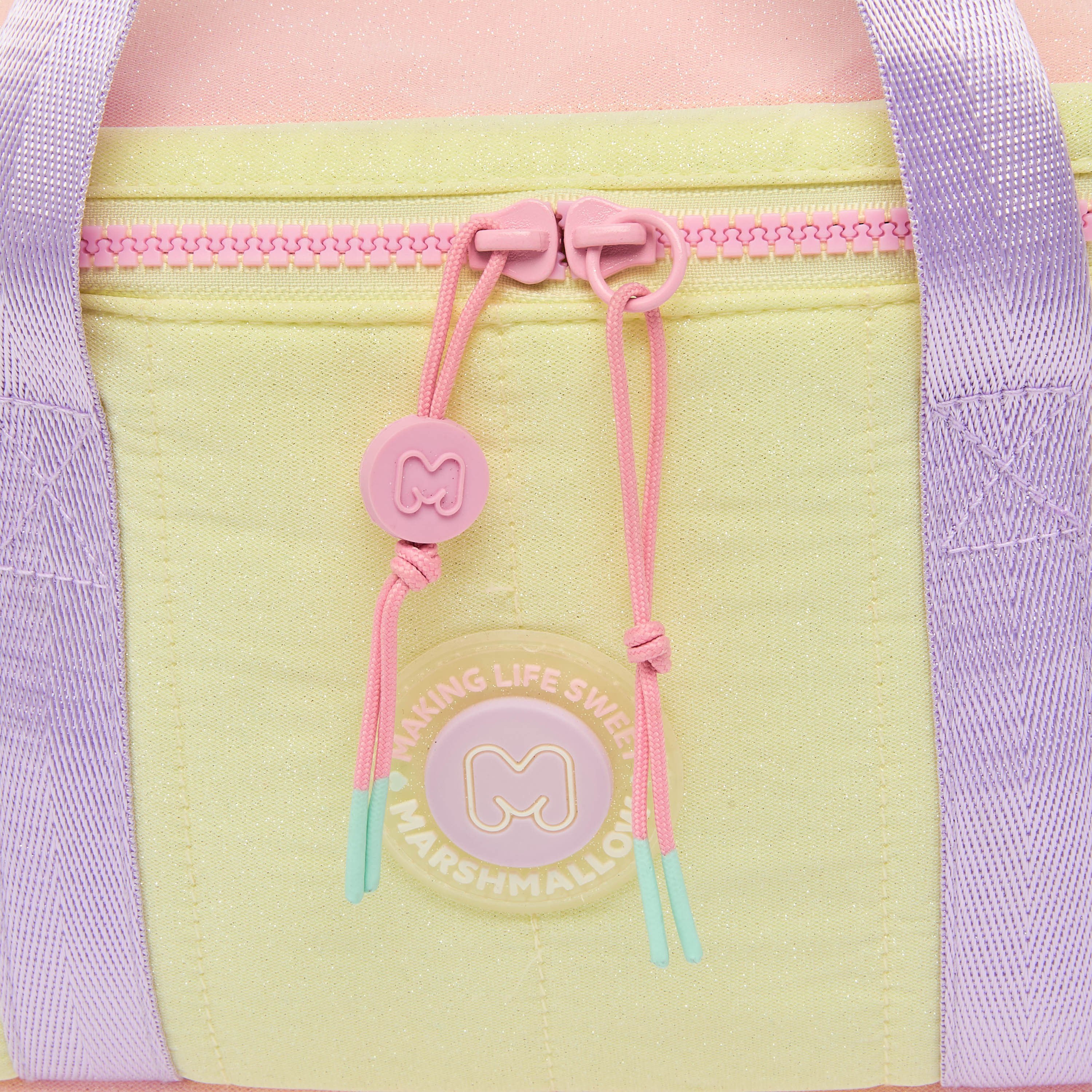 شنطة غداء بتفاصيل مزخرفة للبنات 8-13 سنوات بسحاب إغلاق من مارشميلو-school-lunchessentials-lunchbags-image-3