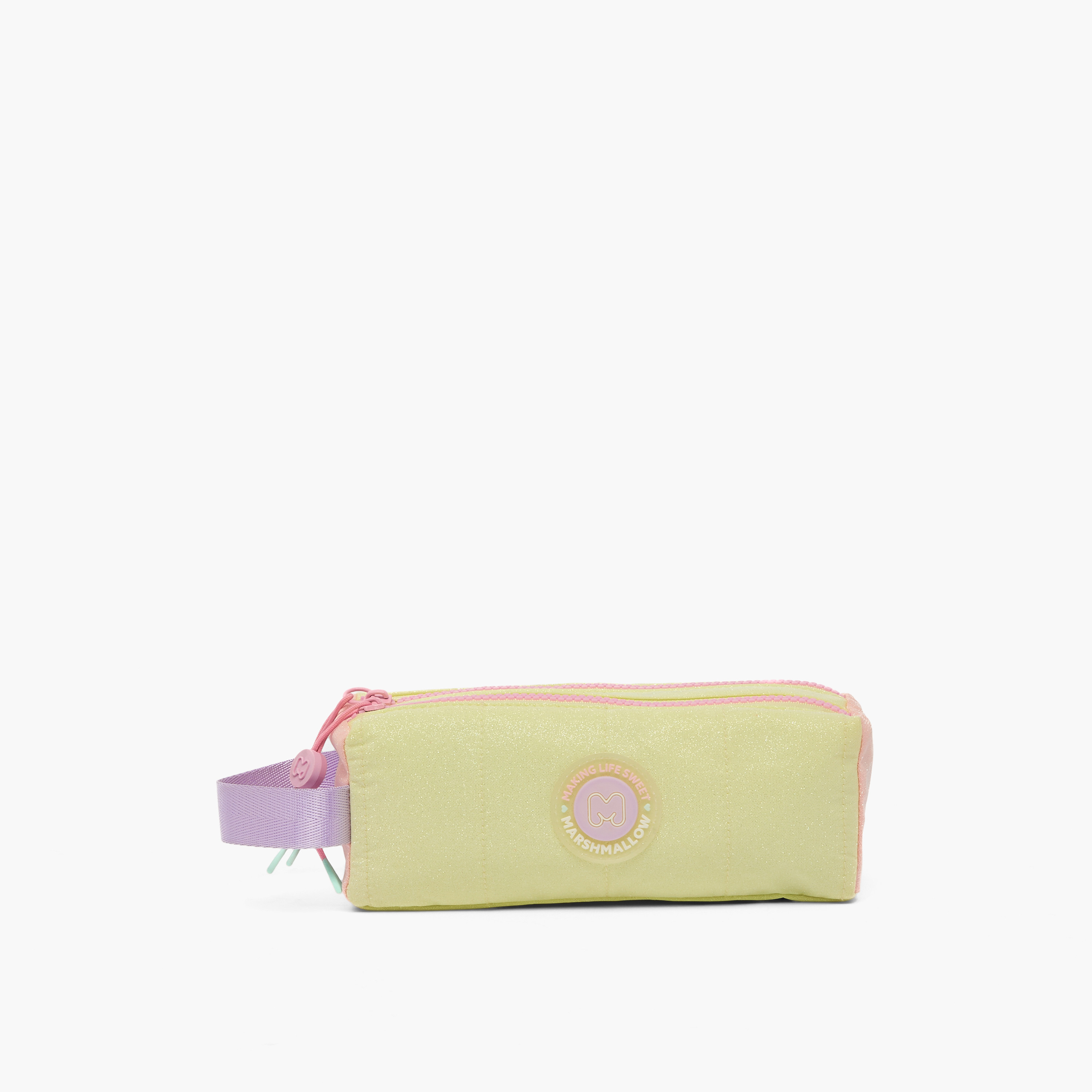 مقلمة بتفاصيل مزخرفة وقسمين من مارشميلو-school-stationery-pencilcases-image-4