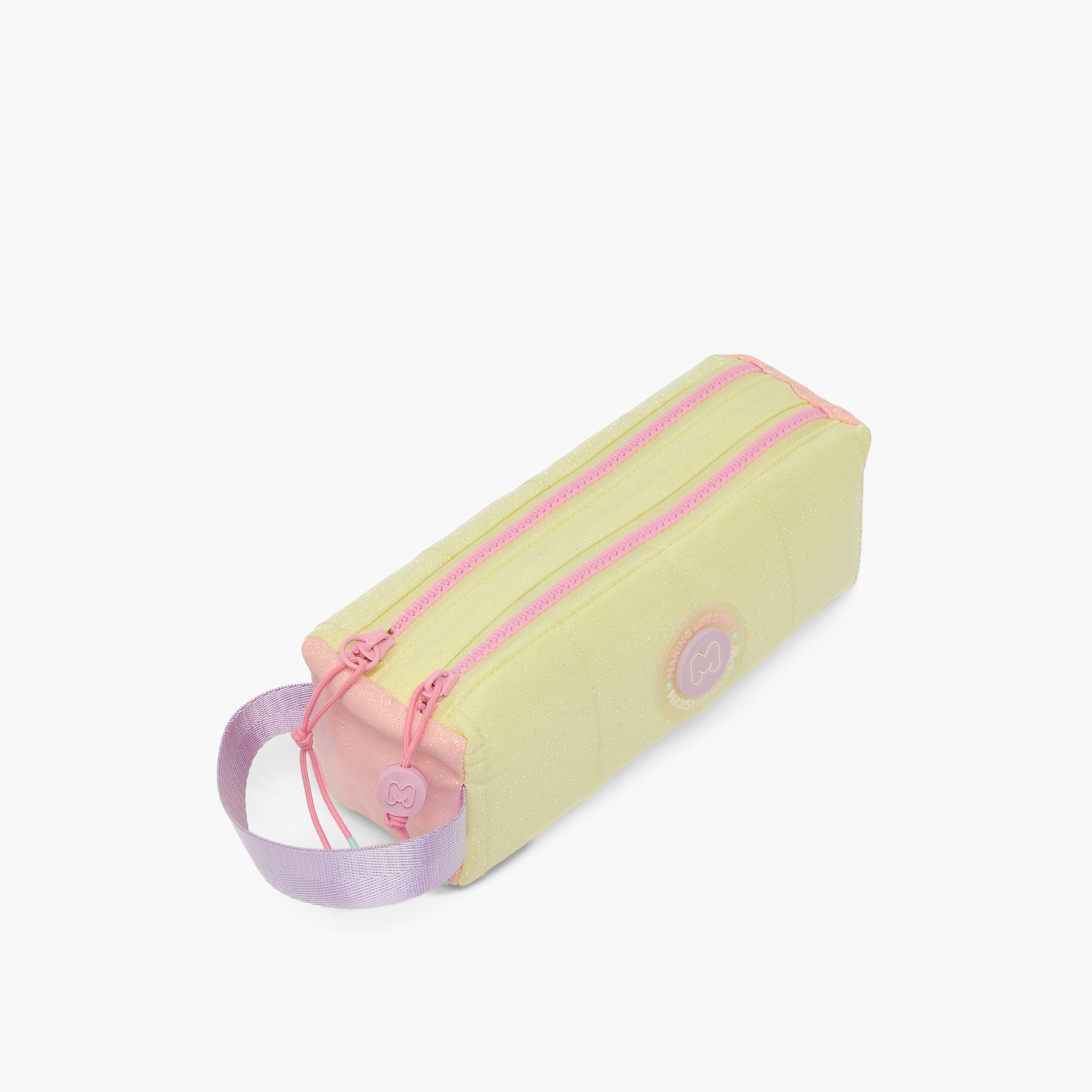 مقلمة بتفاصيل مزخرفة وقسمين من مارشميلو-school-stationery-pencilcases-image-5