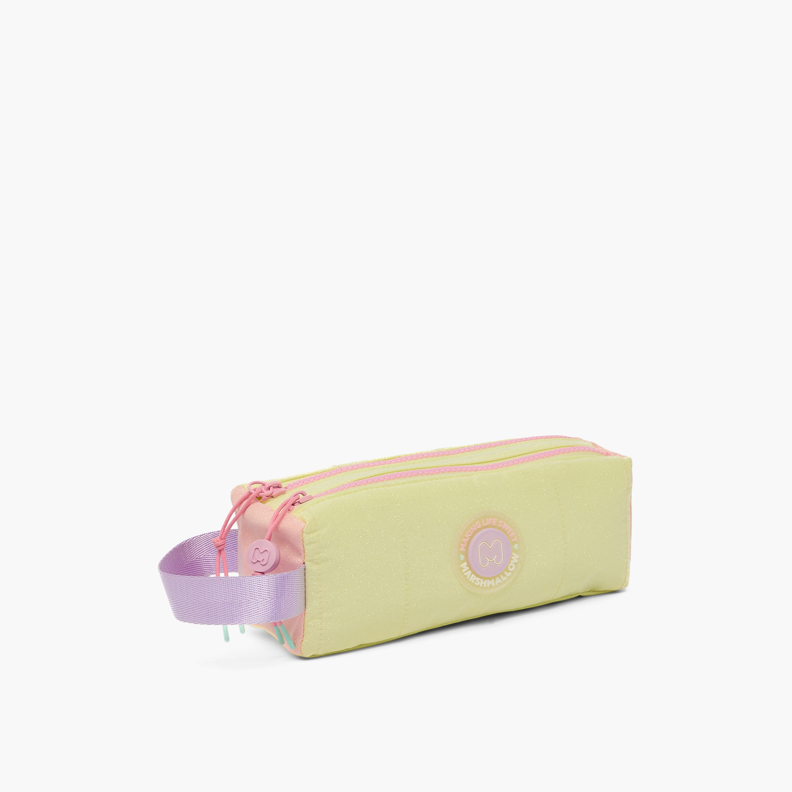 مقلمة بتفاصيل مزخرفة وقسمين من مارشميلو-school-stationery-pencilcases-image-6
