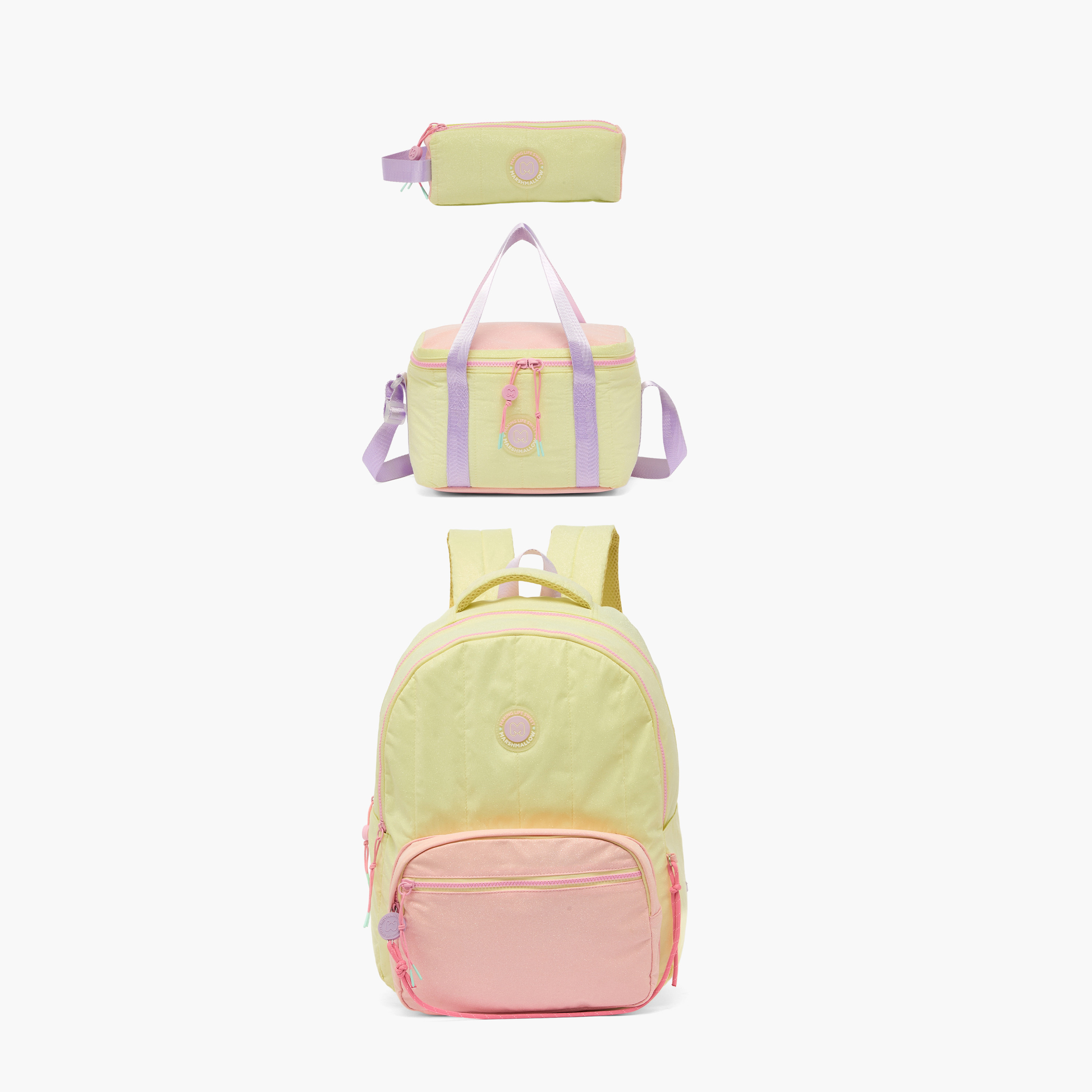 مقلمة بتفاصيل مزخرفة وقسمين من مارشميلو-school-stationery-pencilcases-image-3