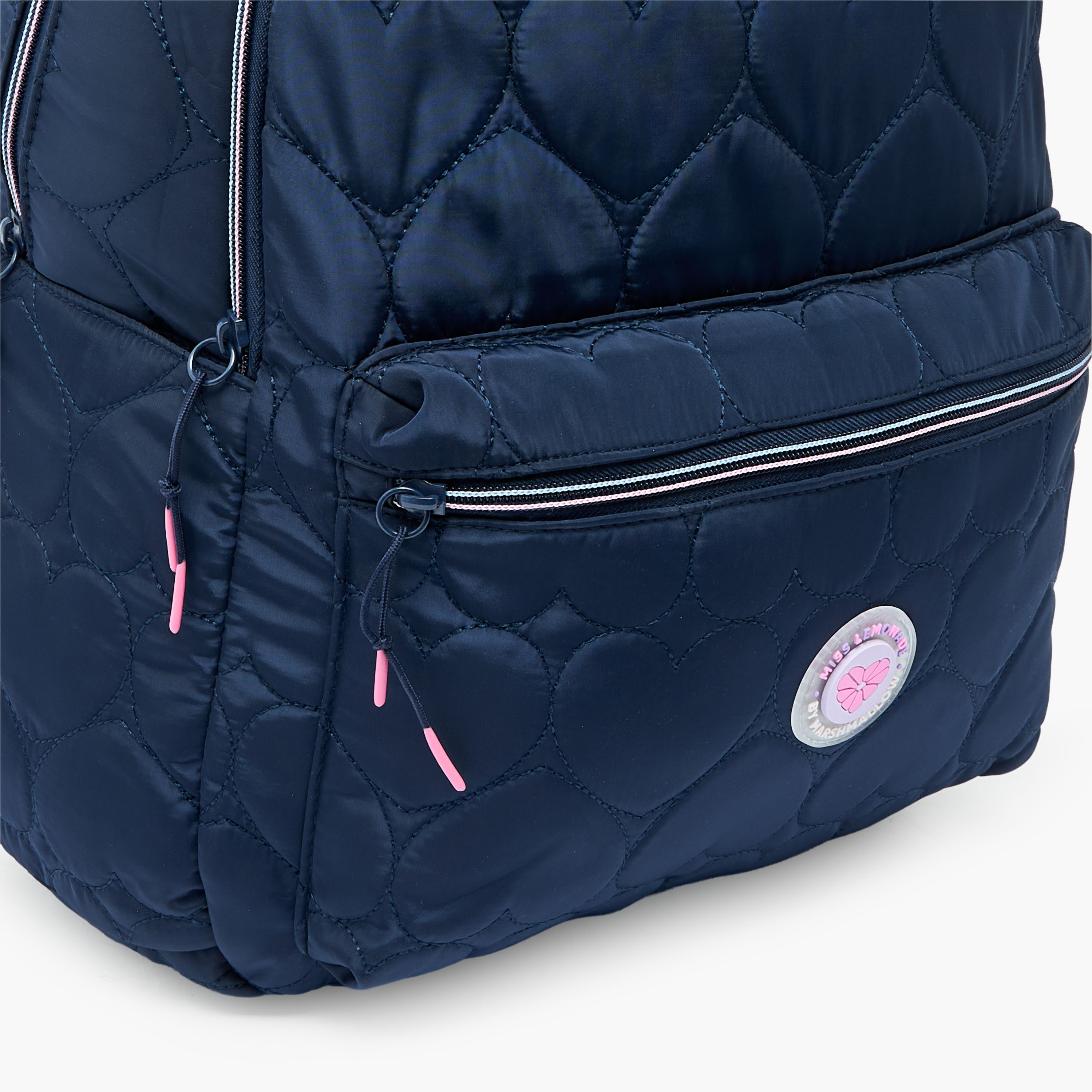 MARSHMALLOW Quilted Backpack for Girls 8-13 Years with Padded Shoulder Straps - 17 inches-school-bagsandbackpacks-backpacks-image-4