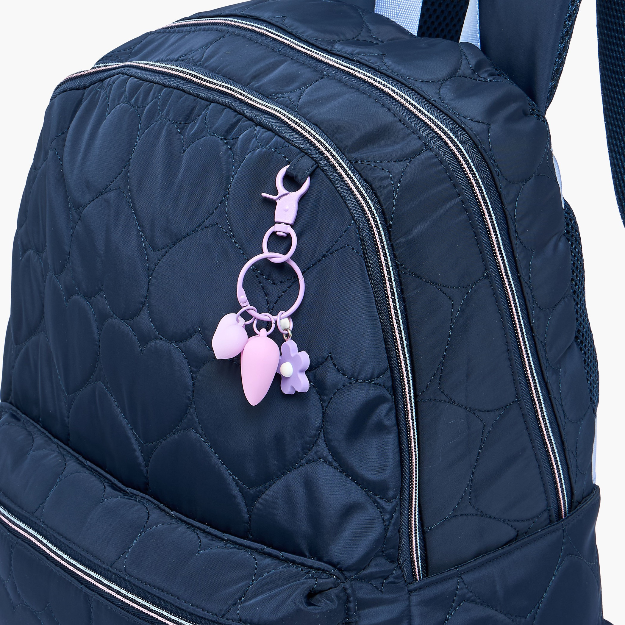 MARSHMALLOW Quilted Backpack for Girls 8-13 Years with Padded Shoulder Straps - 17 inches-school-bagsandbackpacks-backpacks-image-5