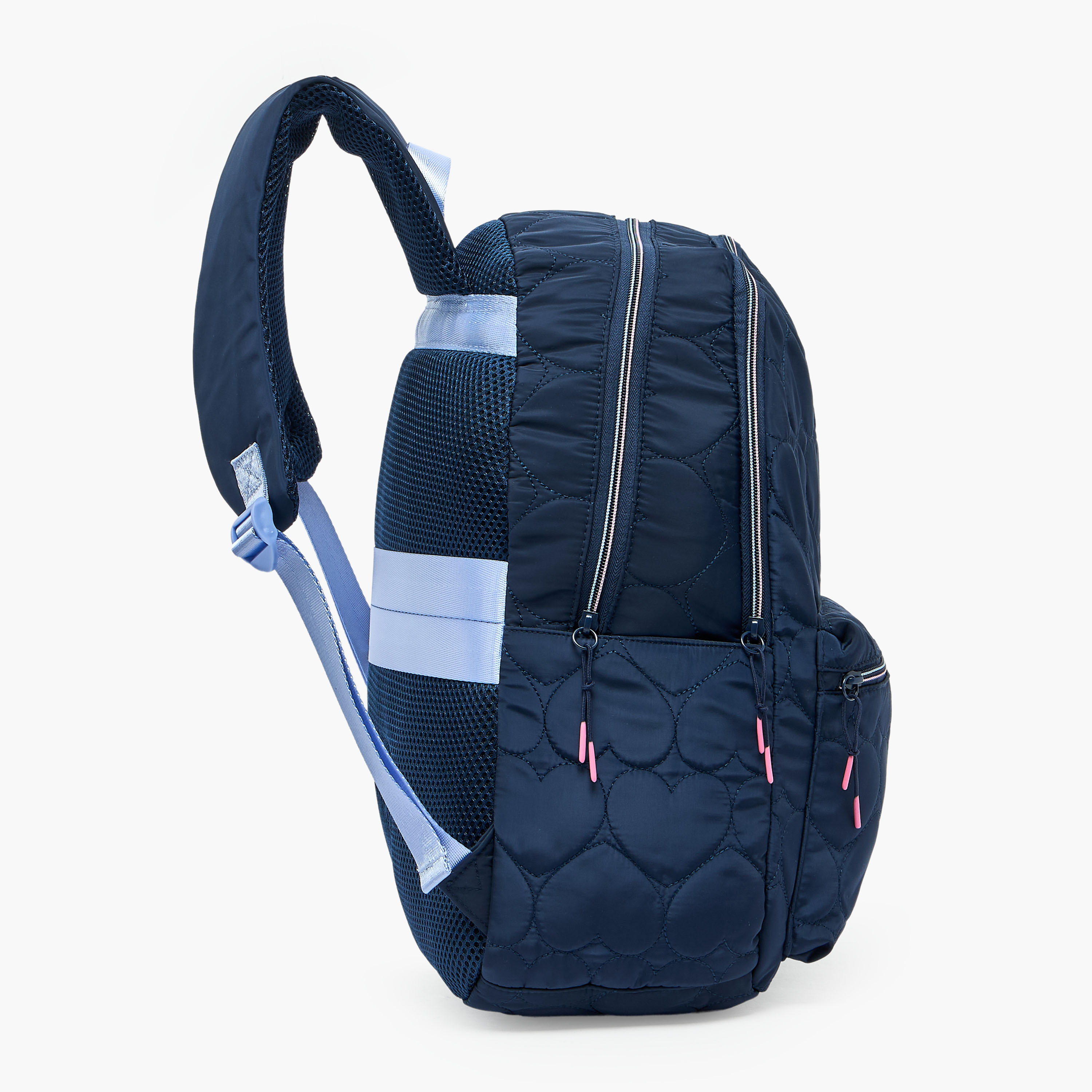 MARSHMALLOW Quilted Backpack for Girls 8-13 Years with Padded Shoulder Straps - 17 inches-school-bagsandbackpacks-backpacks-image-8