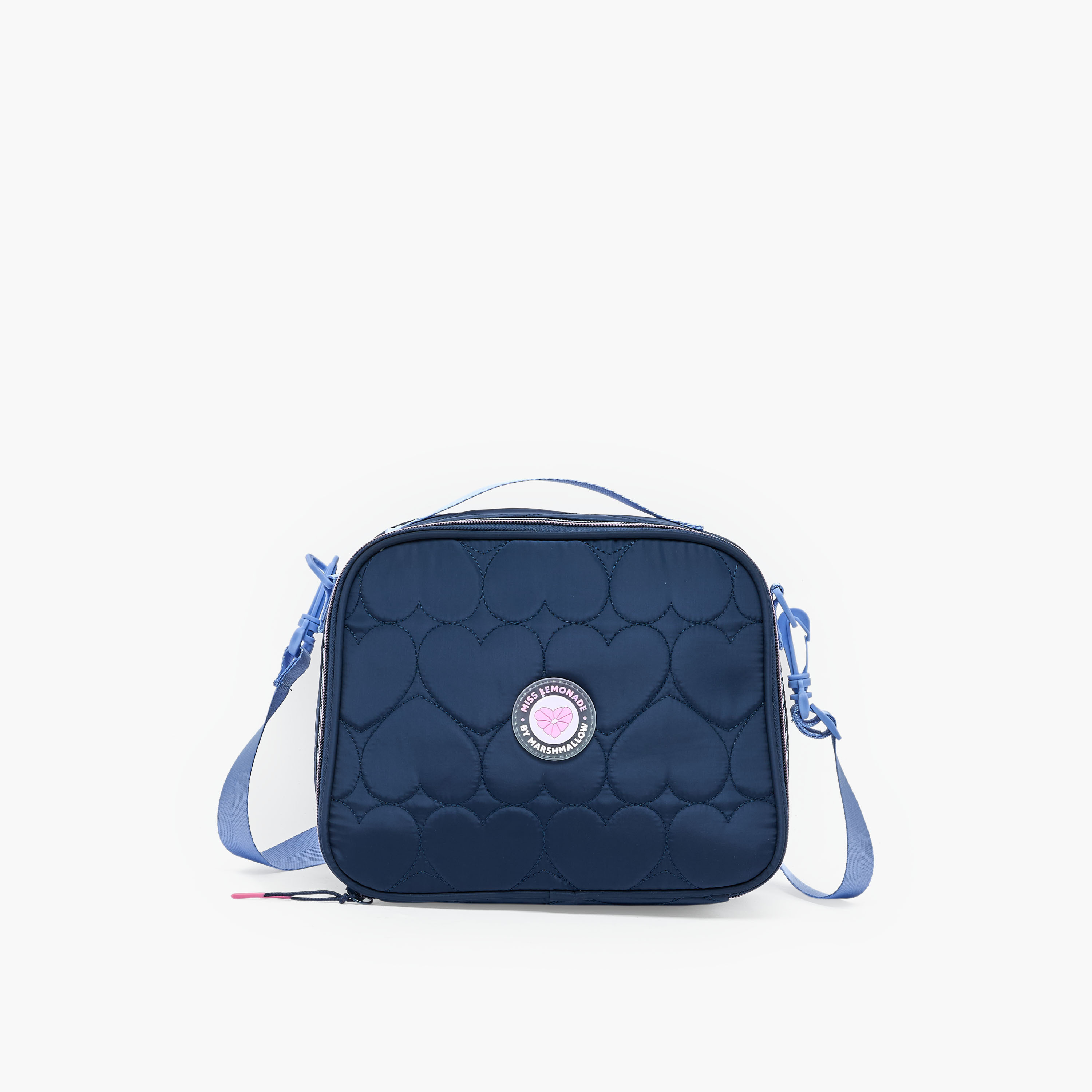 MARSHMALLOW Heart Quilted Lunch Bag for Girls 8-13 Years with Insulation-school-lunchessentials-lunchbags-image-1