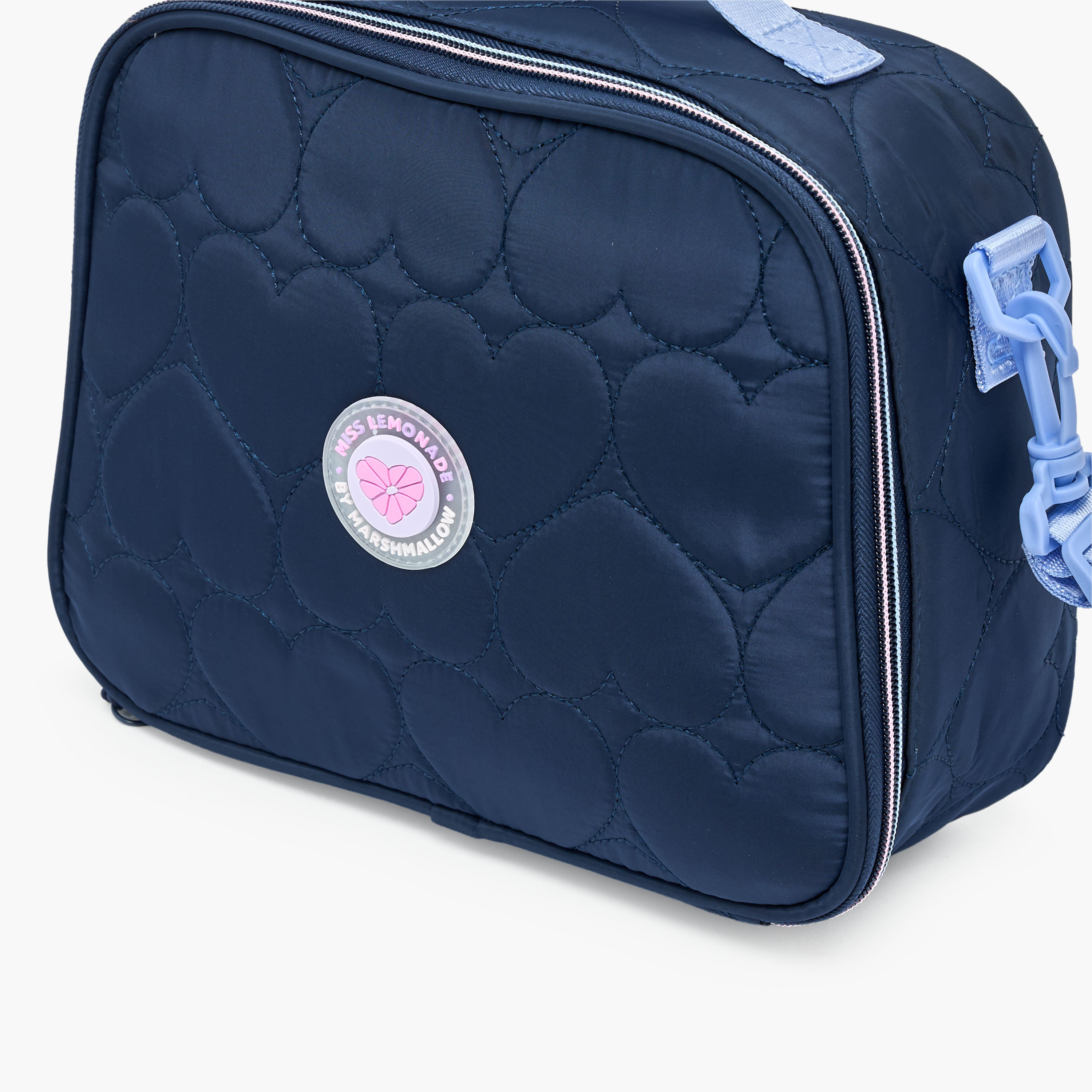MARSHMALLOW Heart Quilted Lunch Bag for Girls 8-13 Years with Insulation-school-lunchessentials-lunchbags-image-3