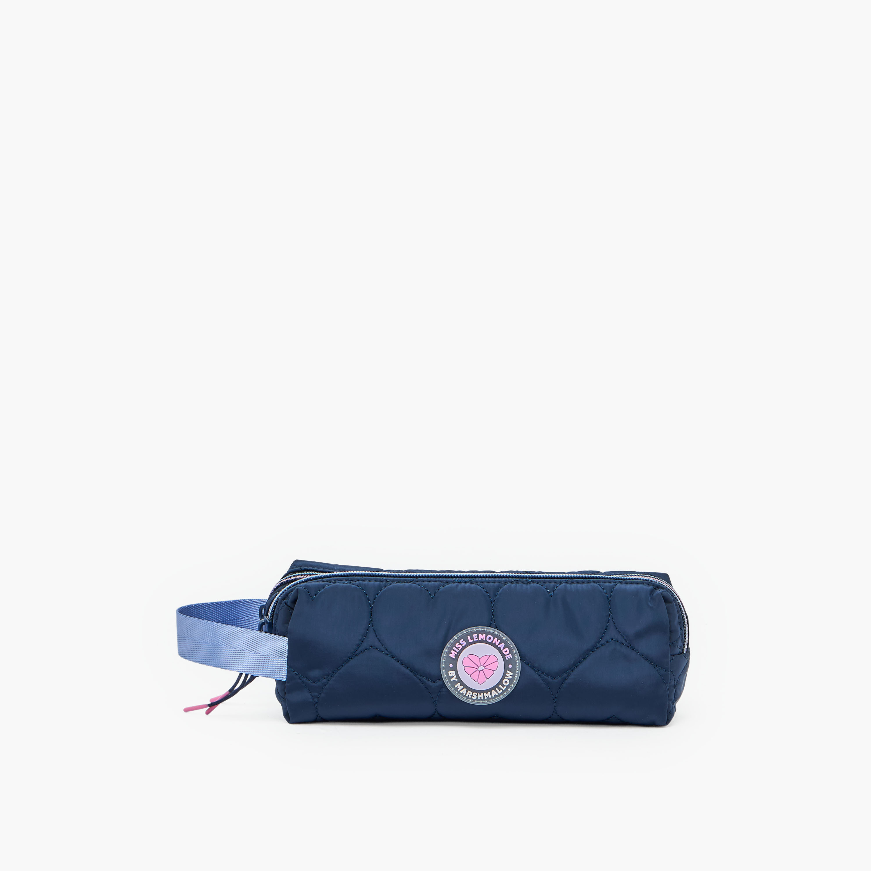 MARSHMALLOW Quilted Pencil Pouch with 2 Compartments-school-stationery-pencilcases-image-1