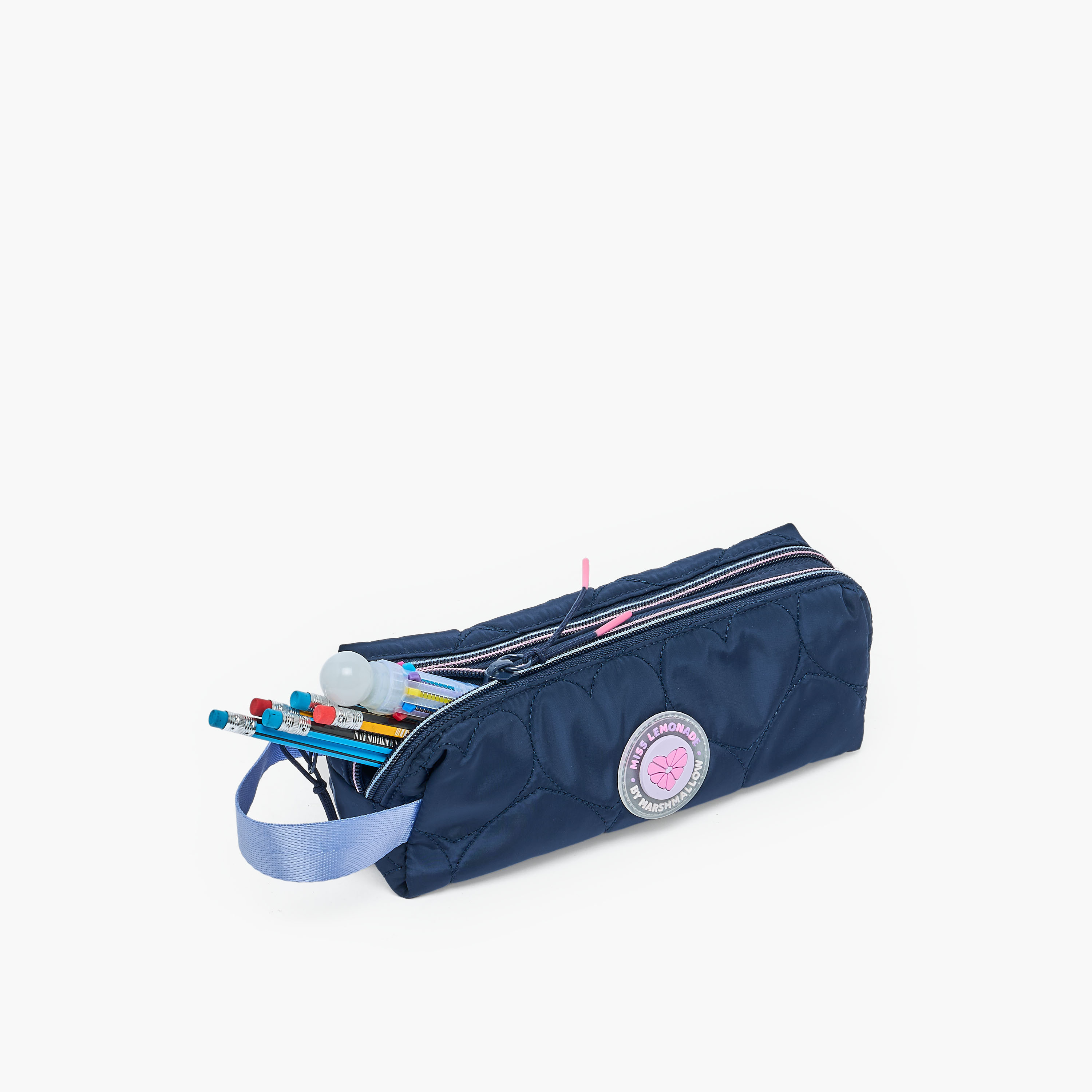 MARSHMALLOW Quilted Pencil Pouch with 2 Compartments-school-stationery-pencilcases-image-7