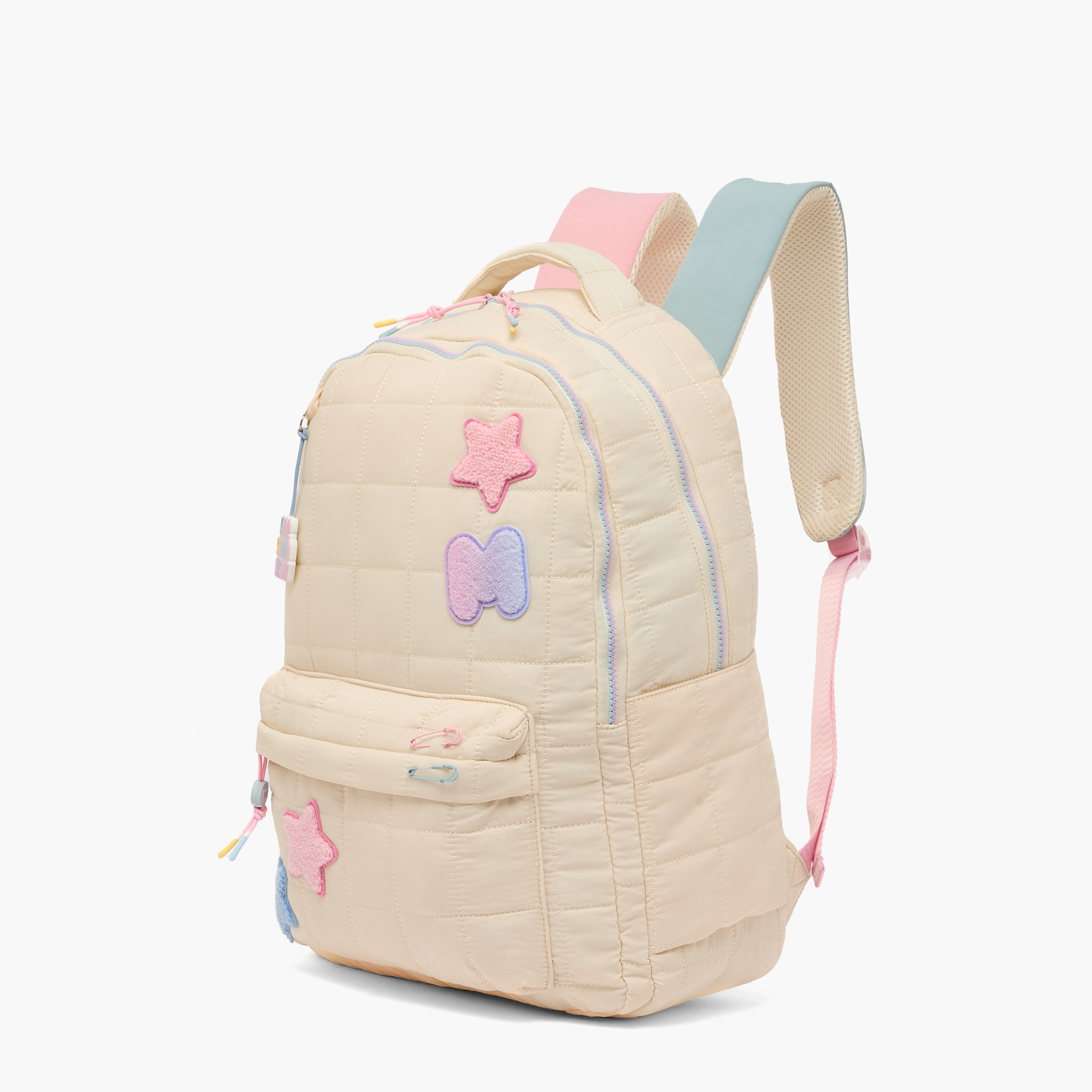 شنطة ظهر بطبعة نجمة للبنات من 8 إلى 12 سنة بحزام قابل للتعديل - 17 بوصة من مارشمالو-school-bagsandbackpacks-backpacks-image-5