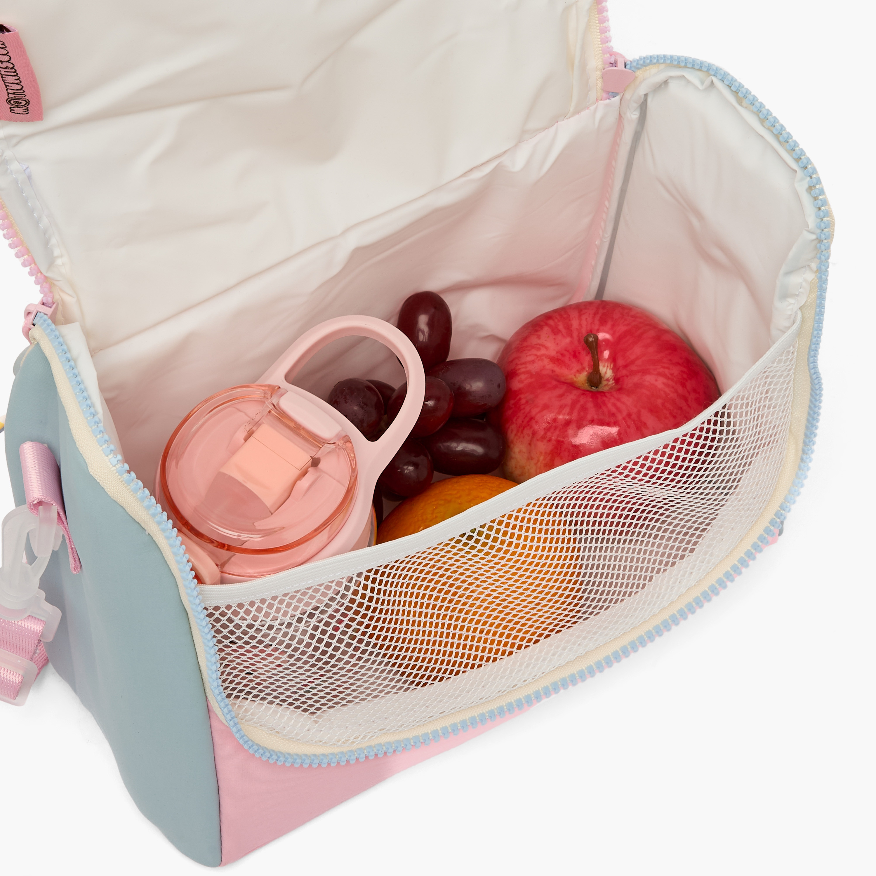 MARSHMALLOW Colourblock Lunch Bag for Girls 8-13 Years with Zip Closure-school-lunchessentials-lunchbags-image-4