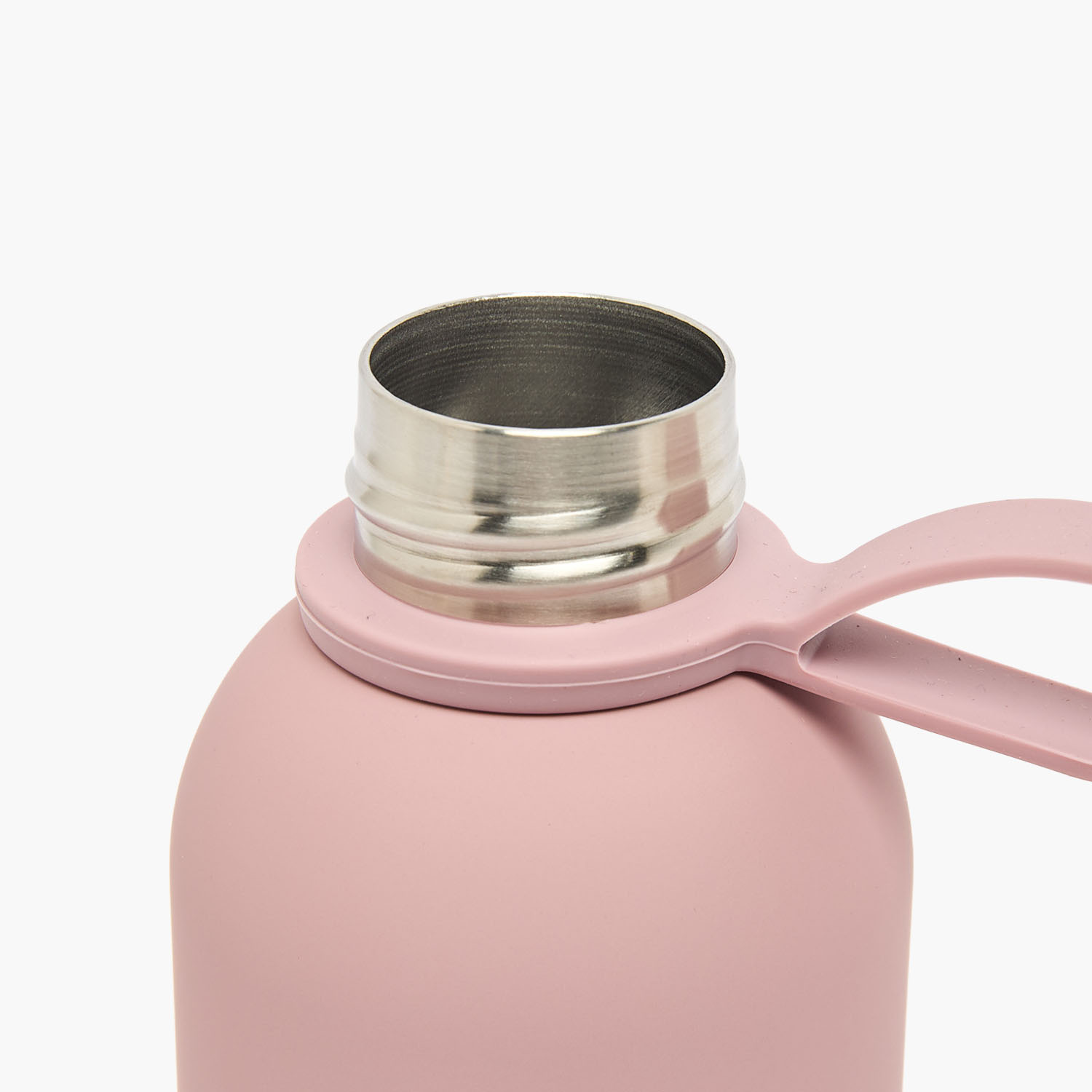 United Colors of Benetton Solid Stainless Steel Water Bottle with Wide Mouth and Carry Loop - 500 ml-school-waterbottles-image-3