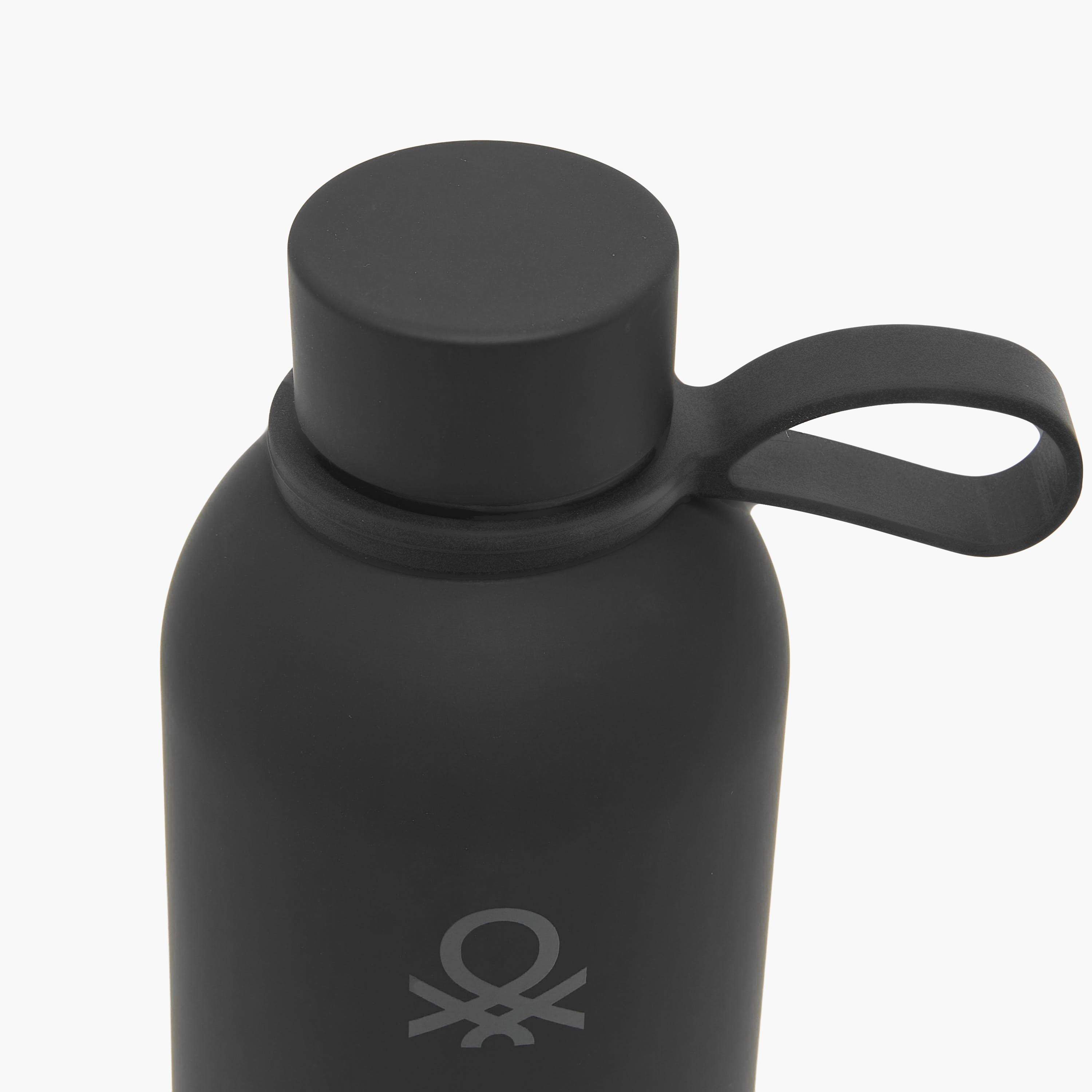 United Colors of Benetton Solid Stainless Steel Water Bottle with Carry Loop - 500 ml-school-waterbottles-image-3