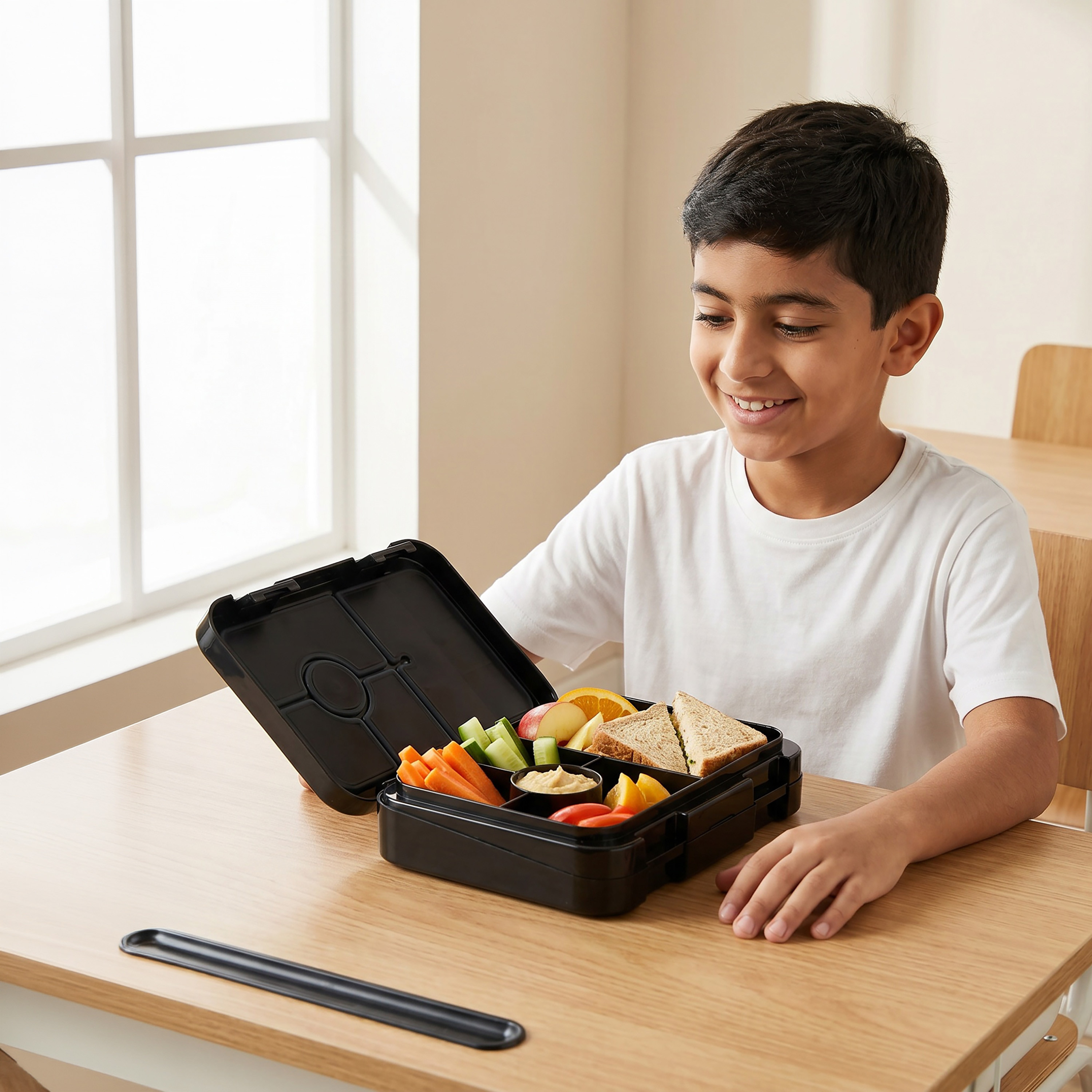 United Colors of Benetton Lunch Box for Boys with 6 Compartments - 810 ml-school-lunchessentials-lunchboxes-image-3