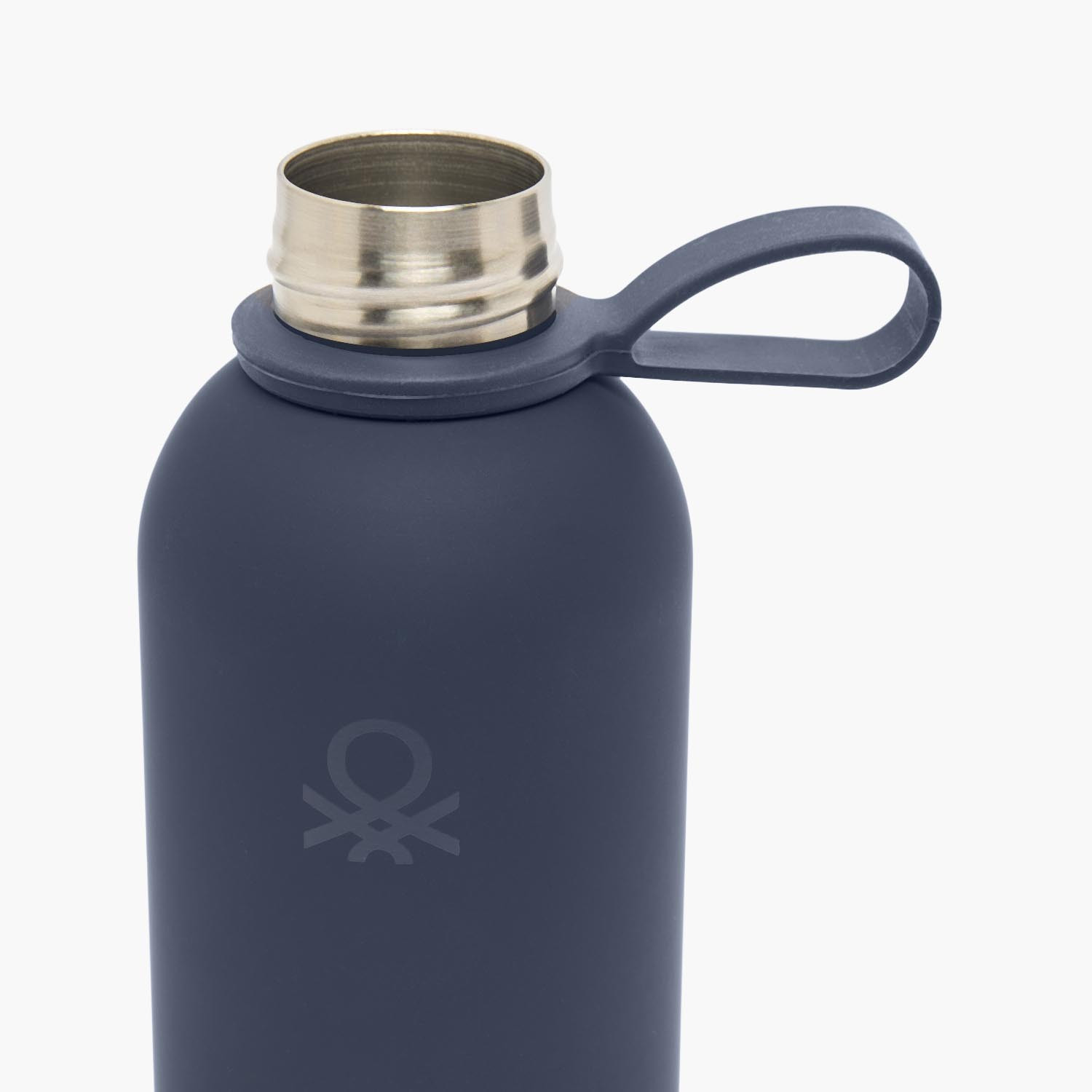 United Colors of Benetton Solid Stainless Steel Water Bottle with Wide Mouth and Carry Loop - 500 ml-school-waterbottles-image-3