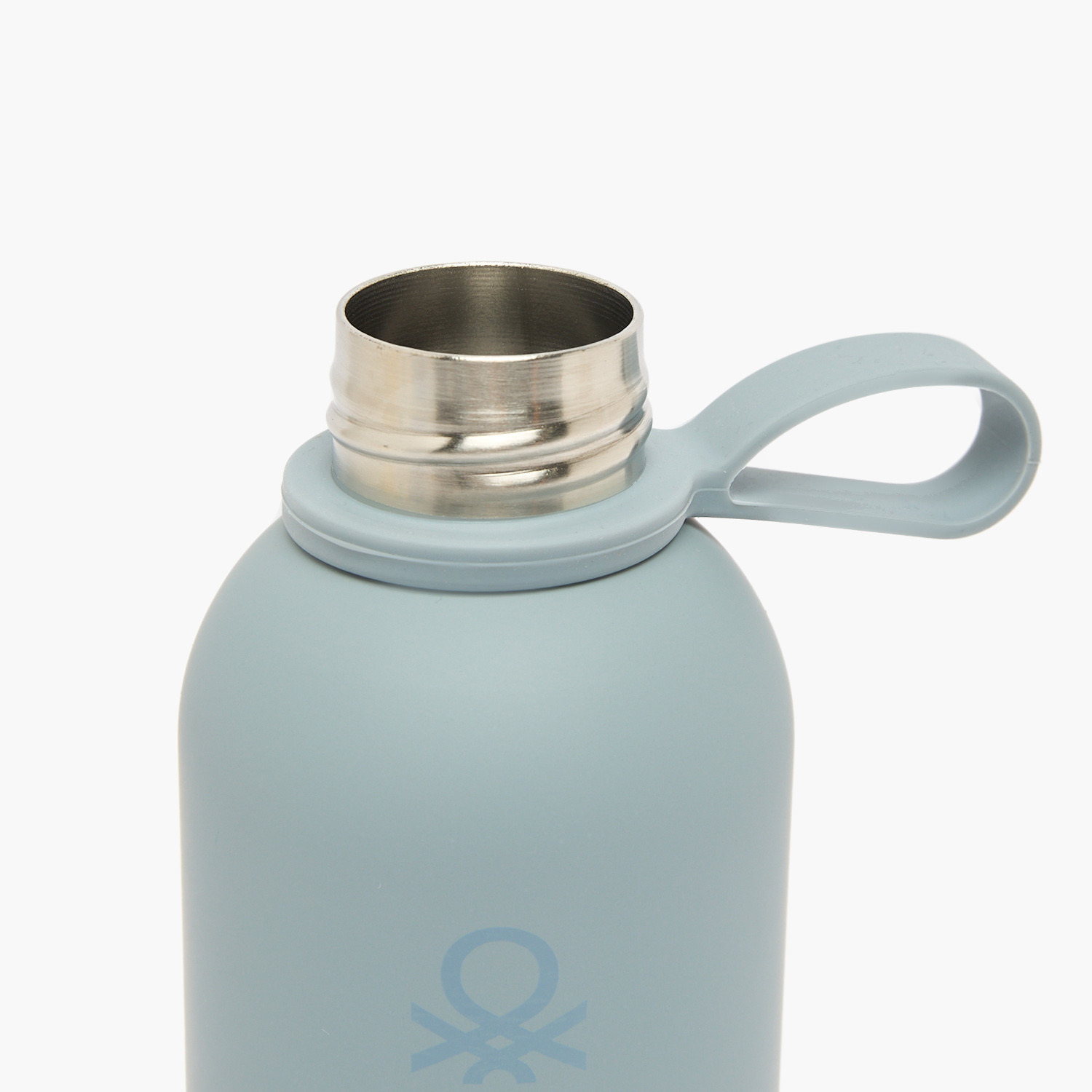 United Colors of Benetton Solid Stainless Steel Water Bottle with Loop Handle - 500 ml-school-waterbottles-image-3