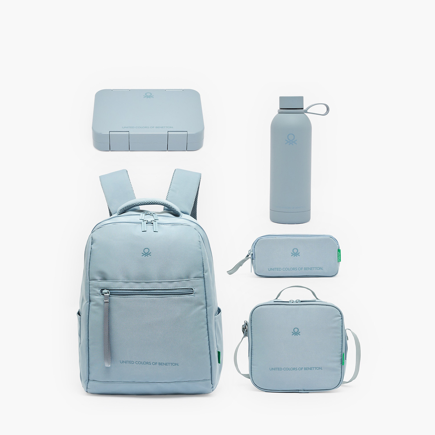 United Colors of Benetton Solid Stainless Steel Water Bottle with Loop Handle - 500 ml-school-waterbottles-image-5