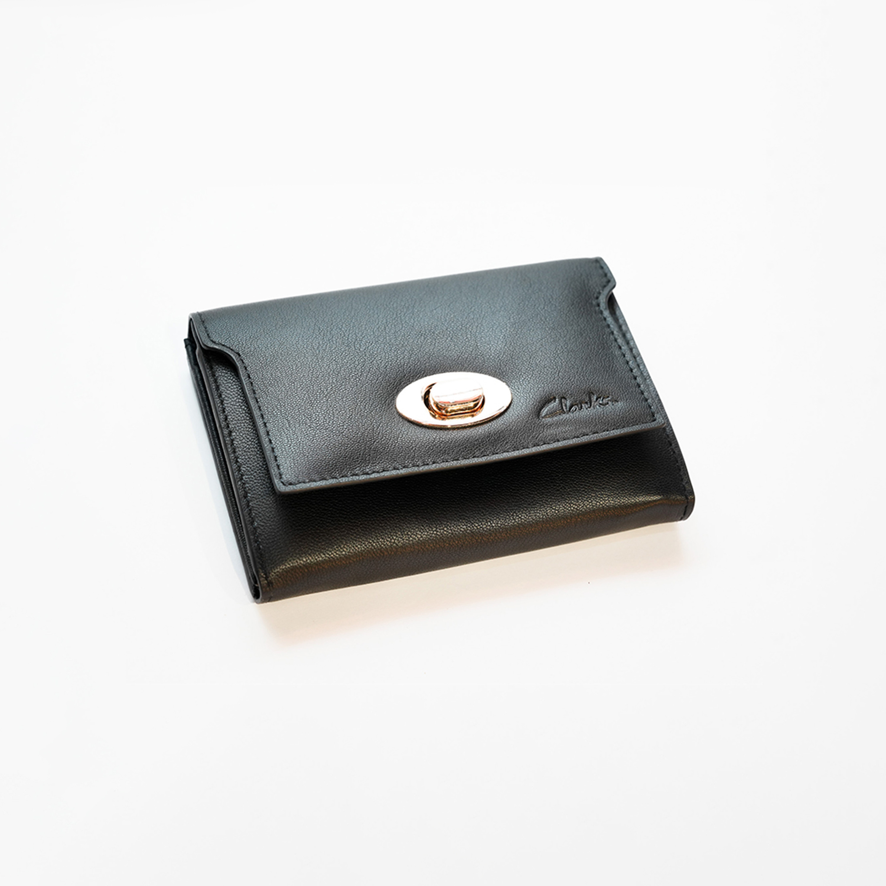 Clarks Solid Wallet with Twist Lock Closure-women-bagsandwallets-wallets-image-3