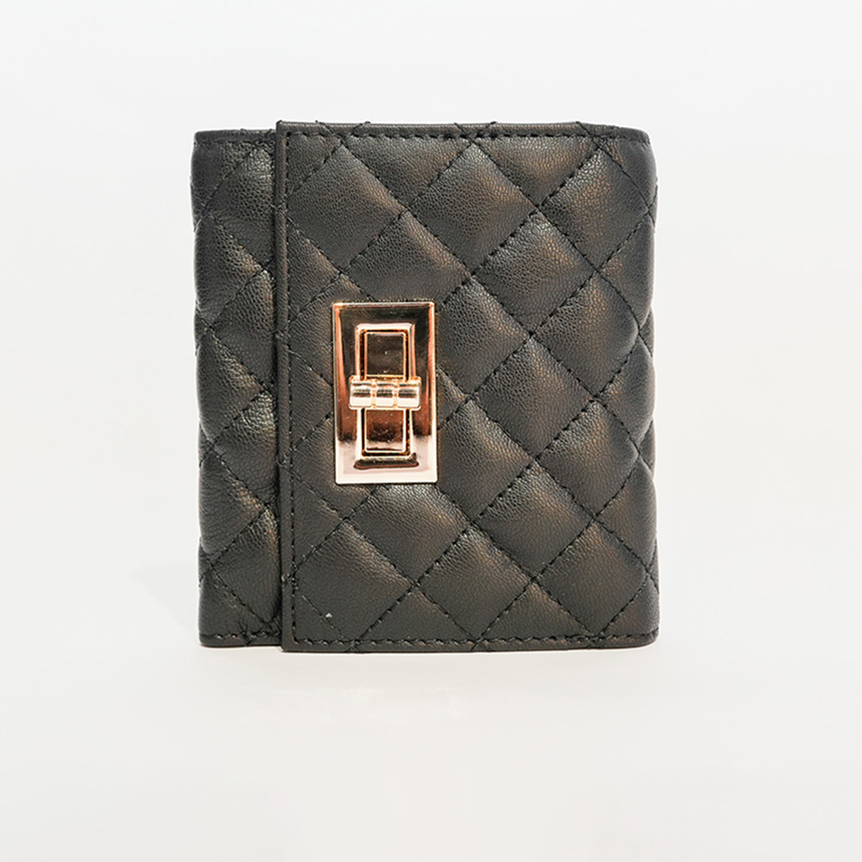 Clarks Quilted Wallet with Twist Lock Closure-women-bagsandwallets-wallets-image-1