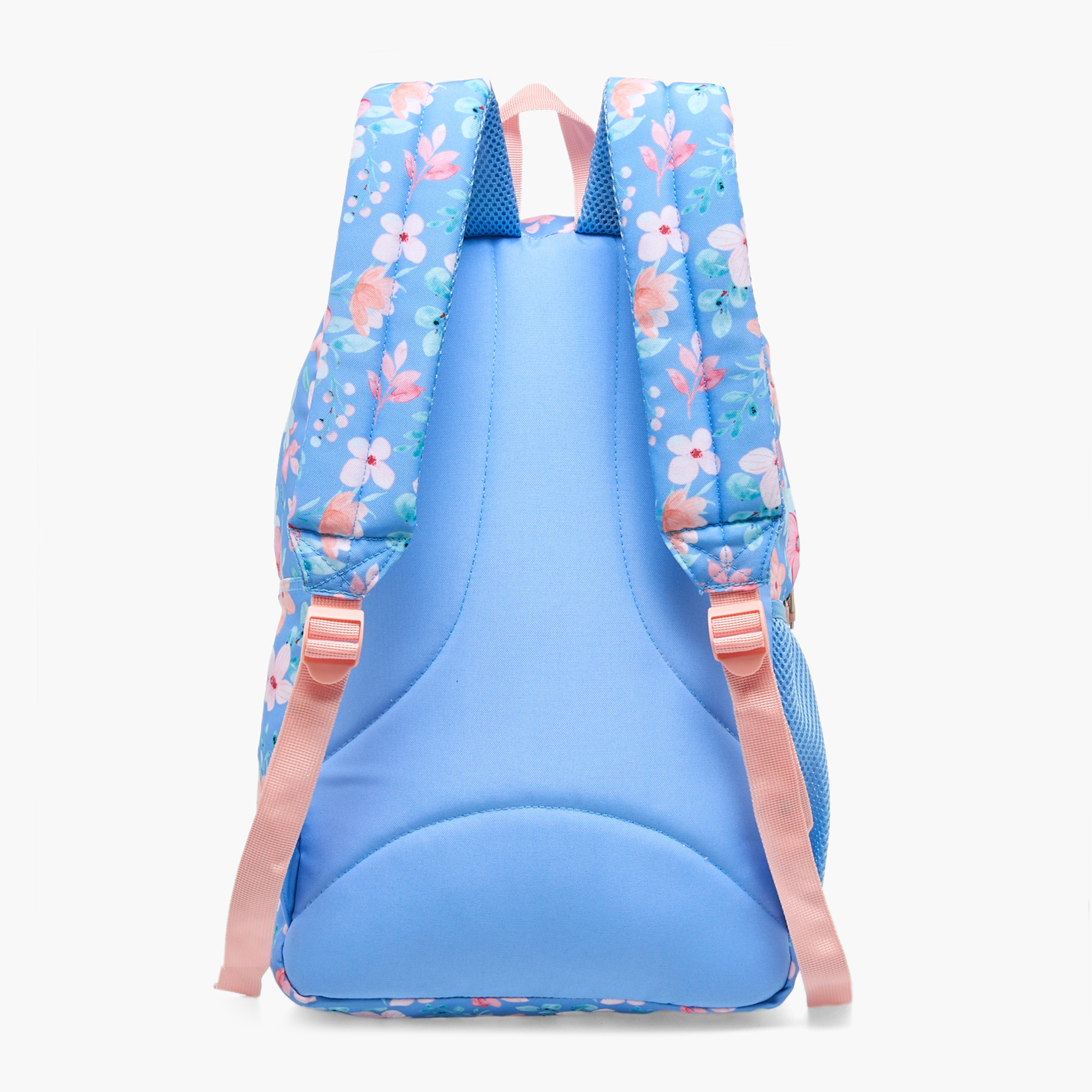 Sensazioni Floral Print Backpack for Girls 8-13 Years with Water Bottle Pocket - 18 inches-school-bagsandbackpacks-backpacks-image-8