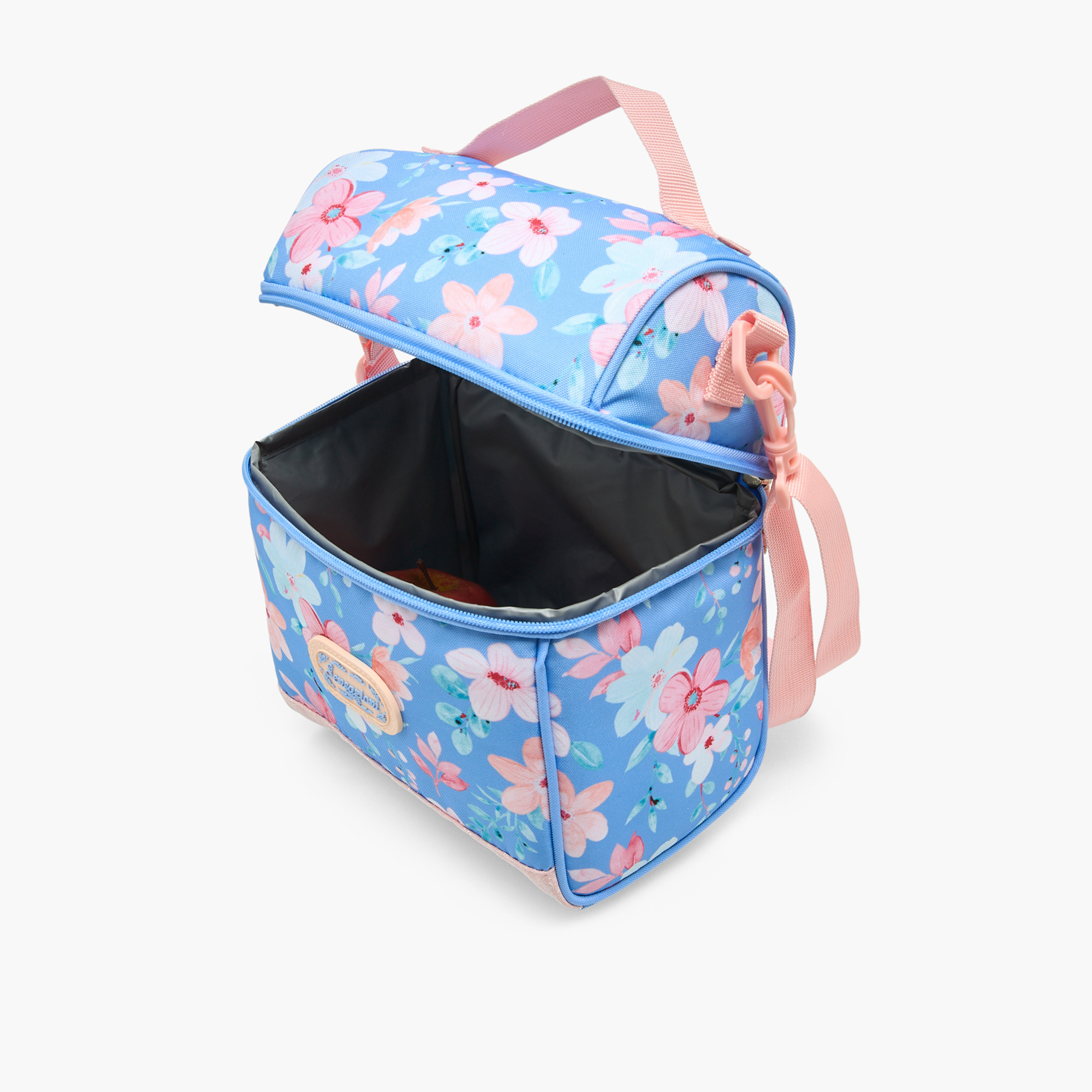Sensazioni Floral Print Lunch Bag for Girls 8-13 Years with Detachable Strap-school-lunchessentials-lunchbags-image-4