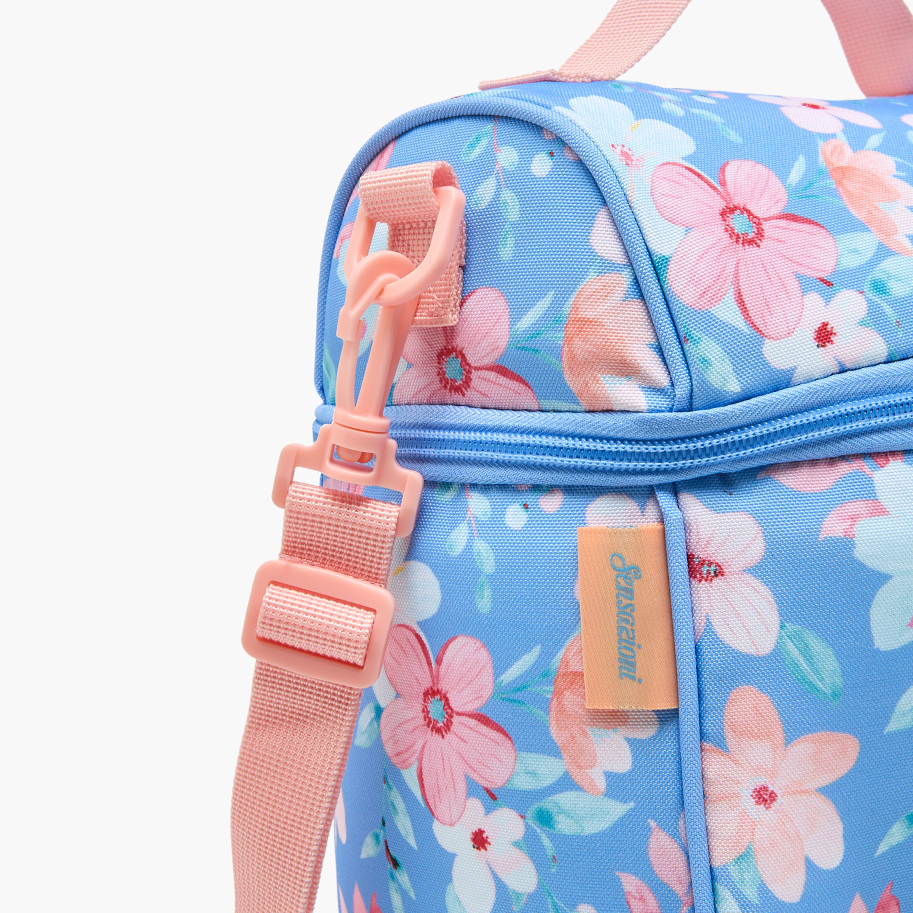 Sensazioni Floral Print Lunch Bag for Girls 8-13 Years with Detachable Strap-school-lunchessentials-lunchbags-image-5