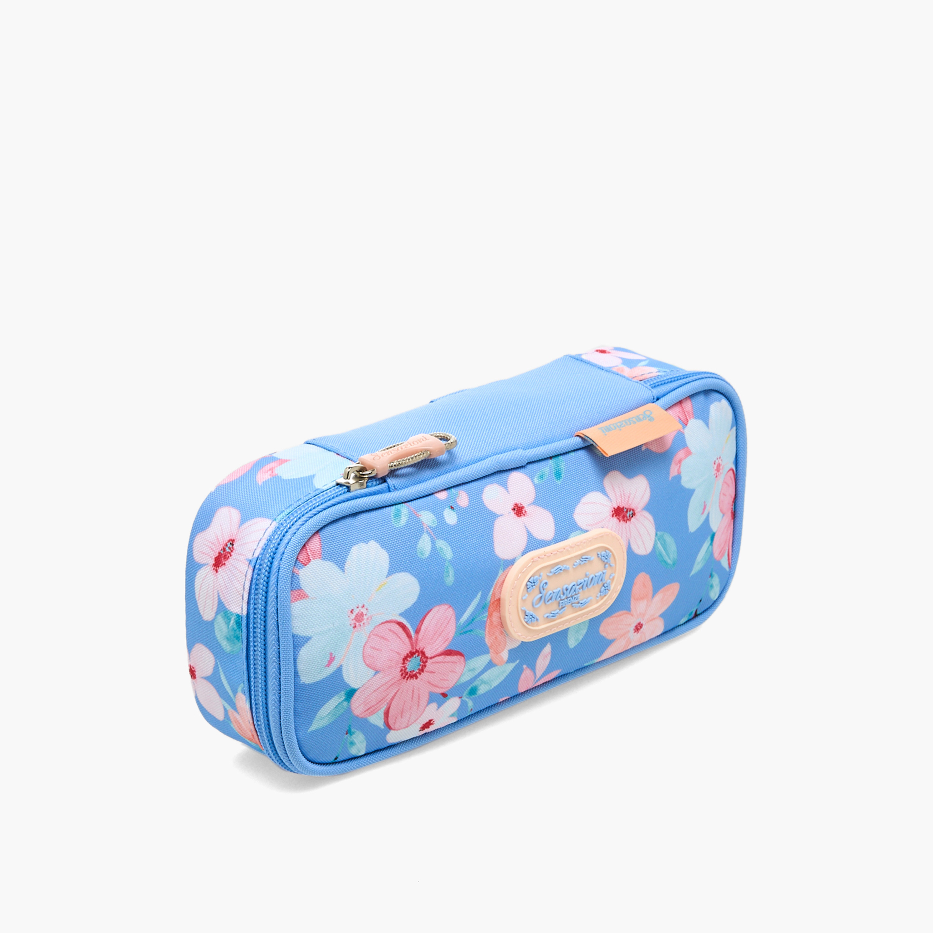 مقلمة بطبعات أزهار وسحاب إغلاق من سينسازيوني-school-stationery-pencilcases-image-2