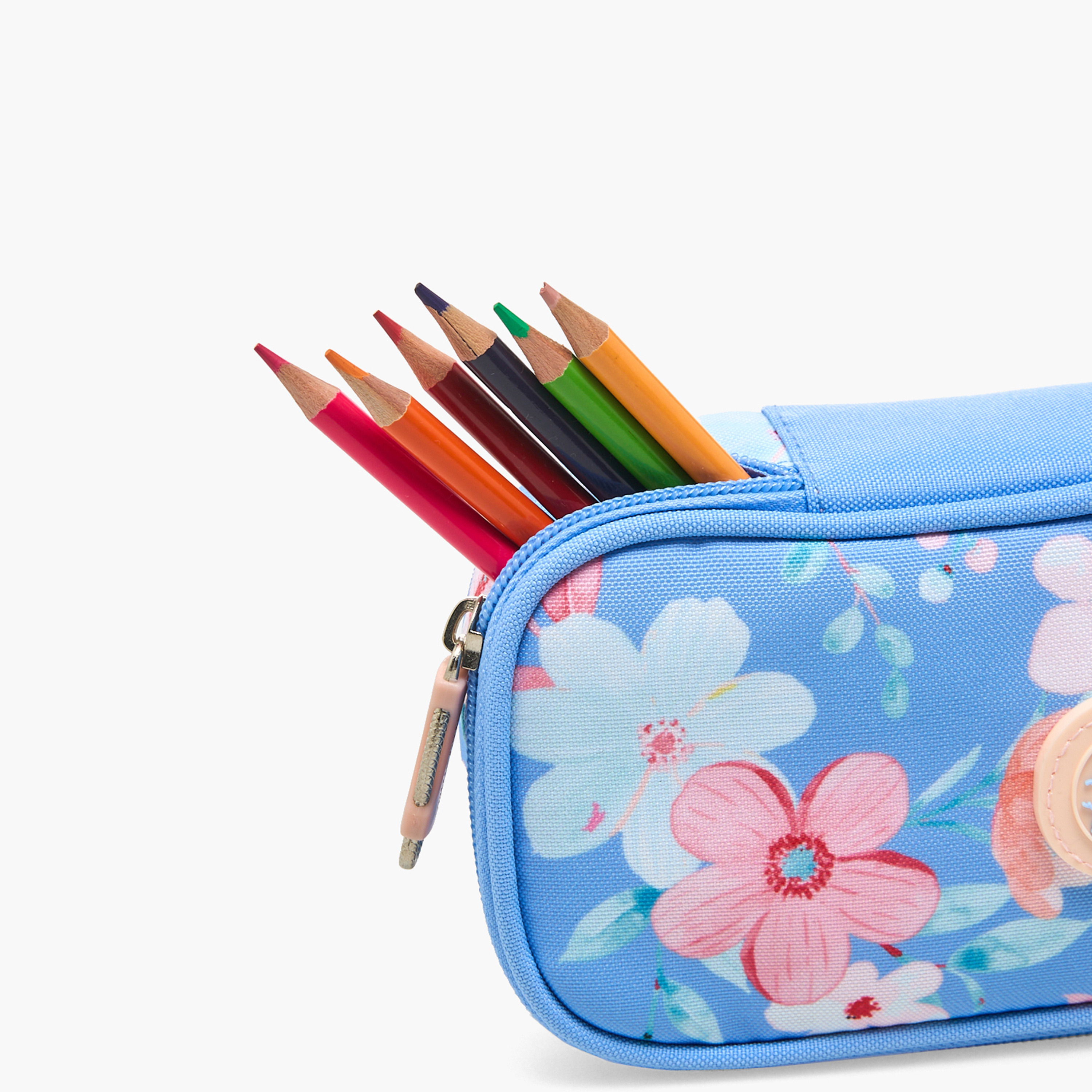 مقلمة بطبعات أزهار وسحاب إغلاق من سينسازيوني-school-stationery-pencilcases-image-5