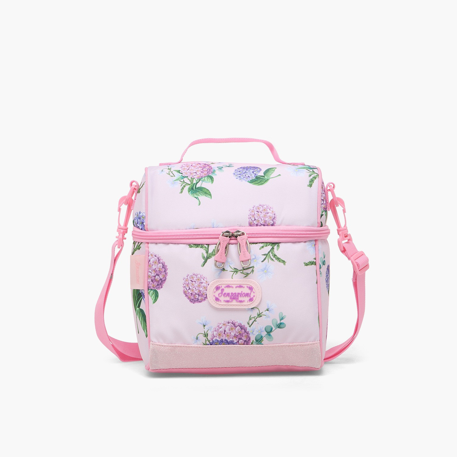 Sensazioni Floral Print Lunch Bag for Girls 8-13 Years with Detachable Strap-school-lunchessentials-lunchbags-image-1