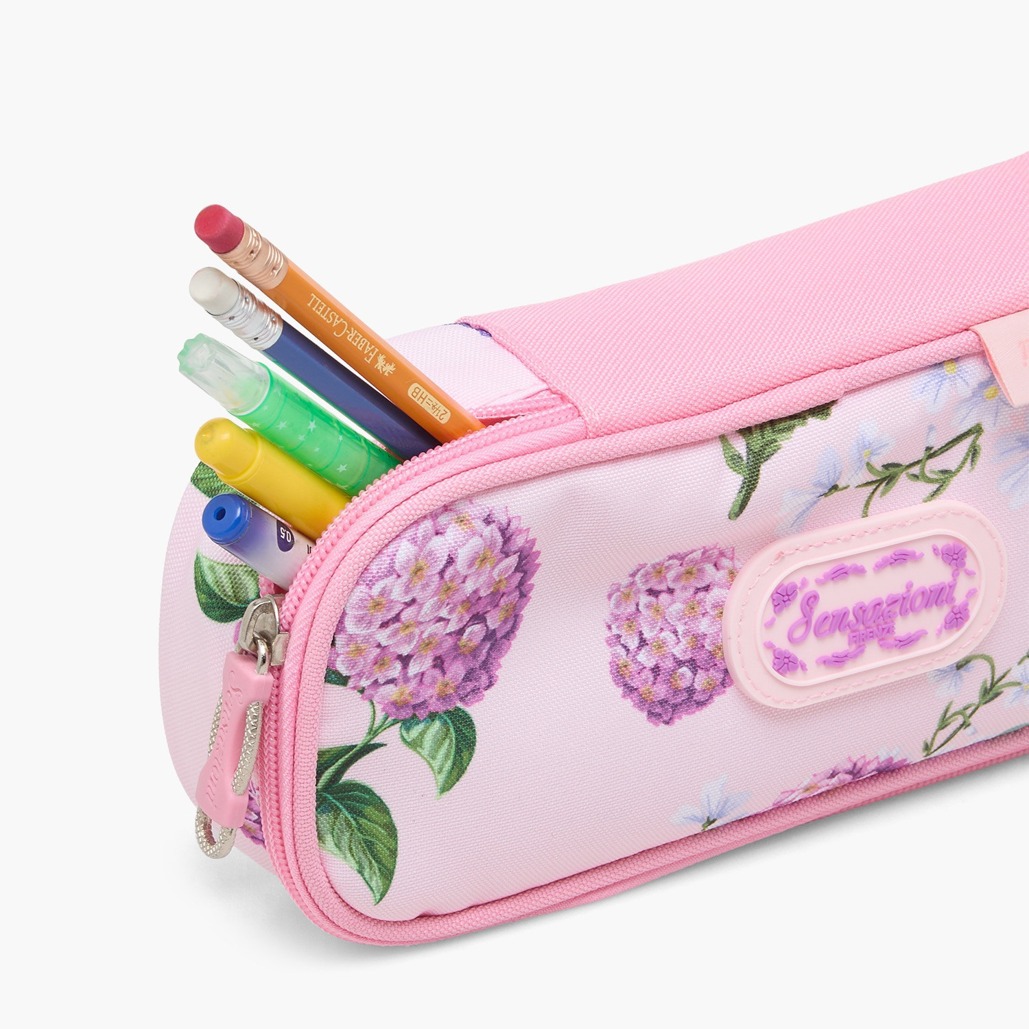 مقلمة بسحاب إغلاق وطبعات زهرية من سينسازيوني-school-stationery-pencilcases-image-6