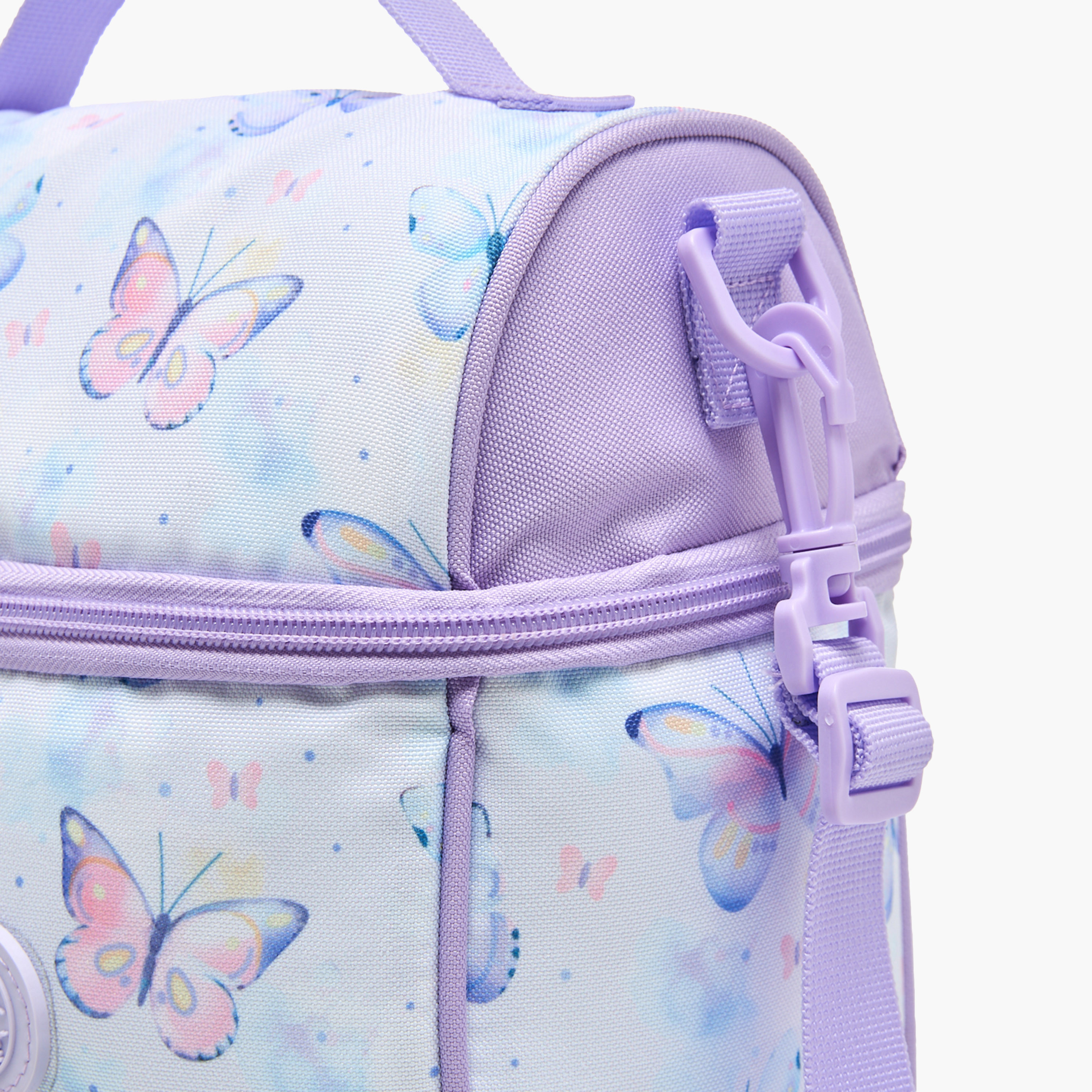 Sensazioni Butterfly Print Lunch Bag for Girls 8-13 Years with Detachable Strap-school-lunchessentials-lunchbags-image-3