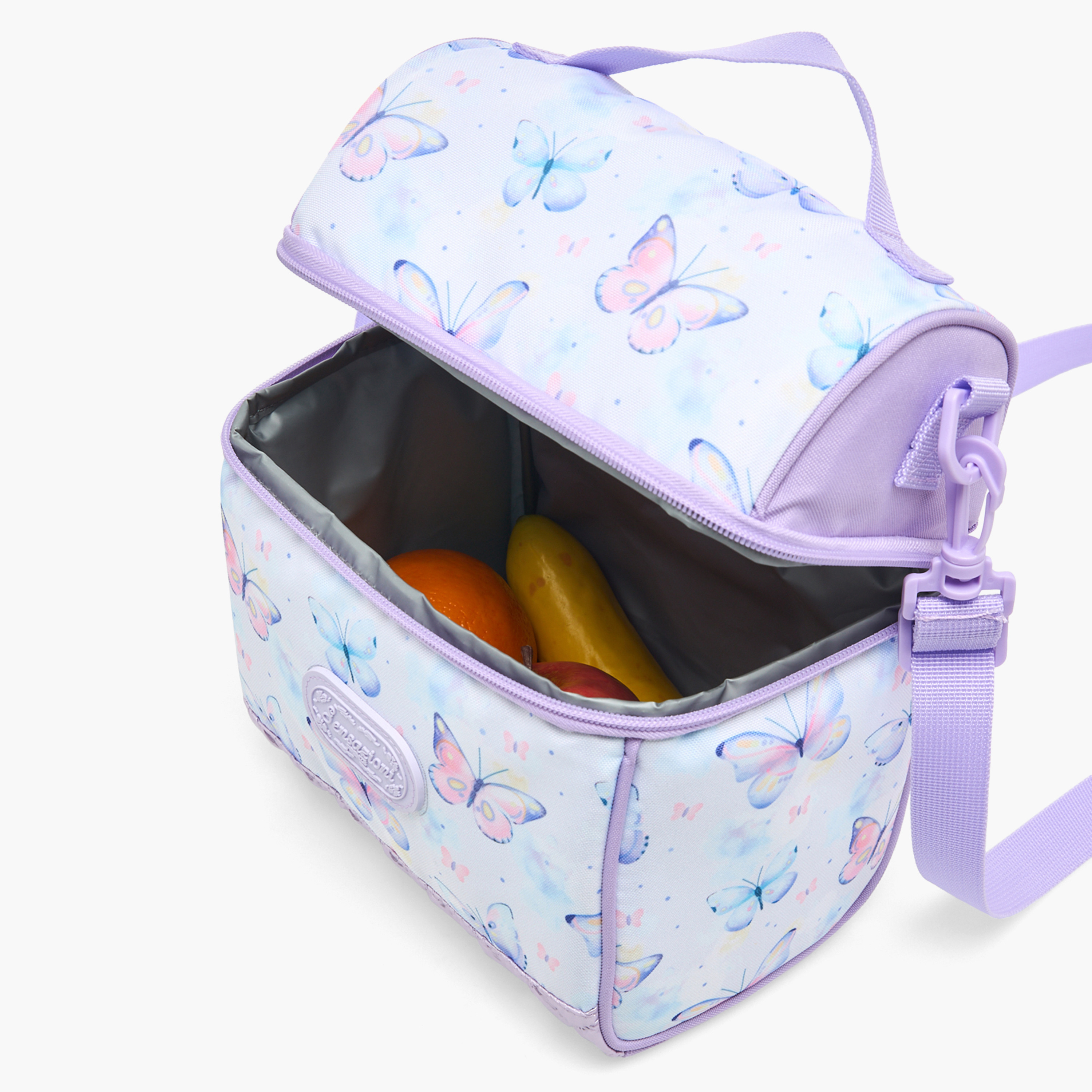 Sensazioni Butterfly Print Lunch Bag for Girls 8-13 Years with Detachable Strap-school-lunchessentials-lunchbags-image-4