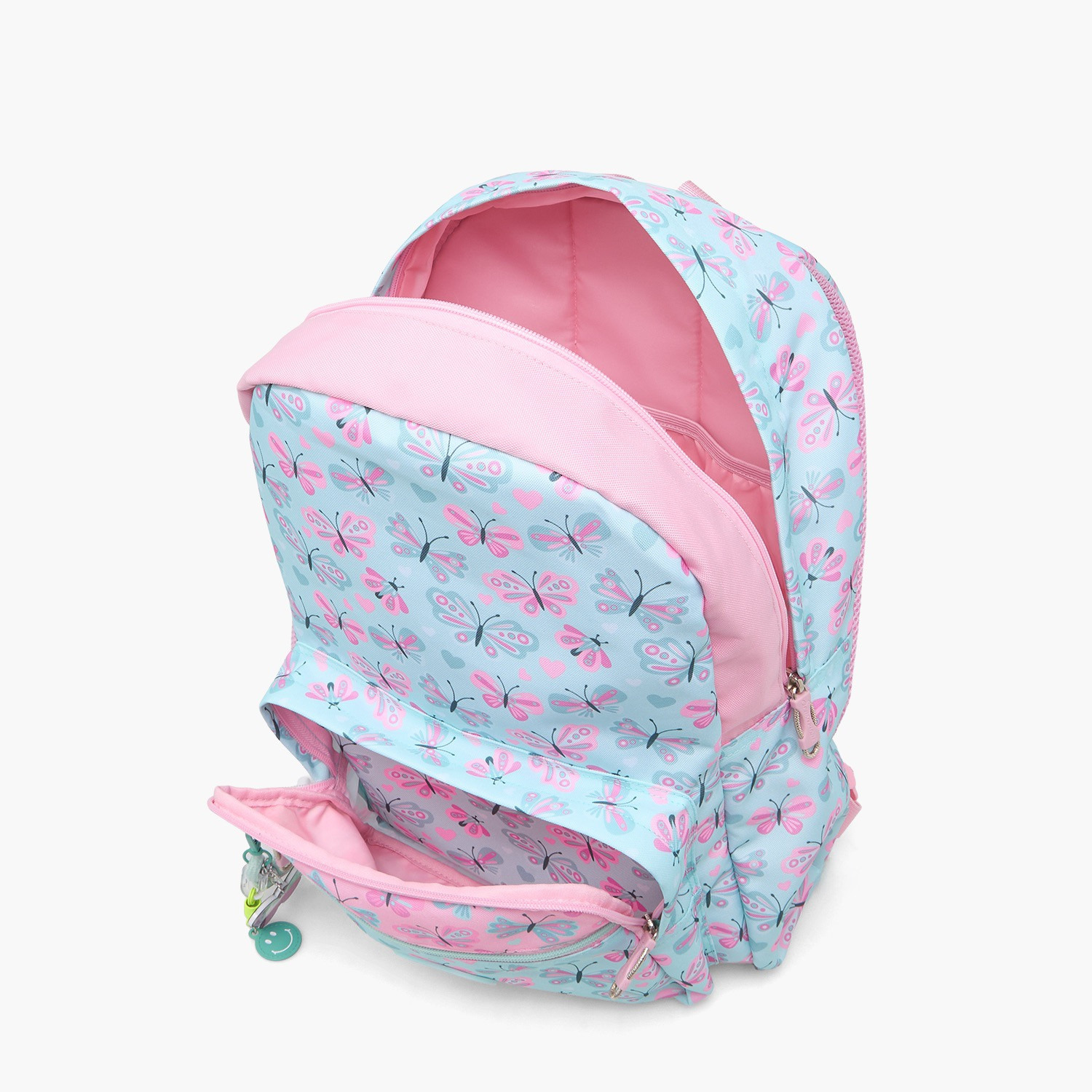 Sensazioni Butterfly Print Backpack for Girls 8-13 Years with Adjustable Shoulder Straps - 18 inches-school-bagsandbackpacks-backpacks-image-5