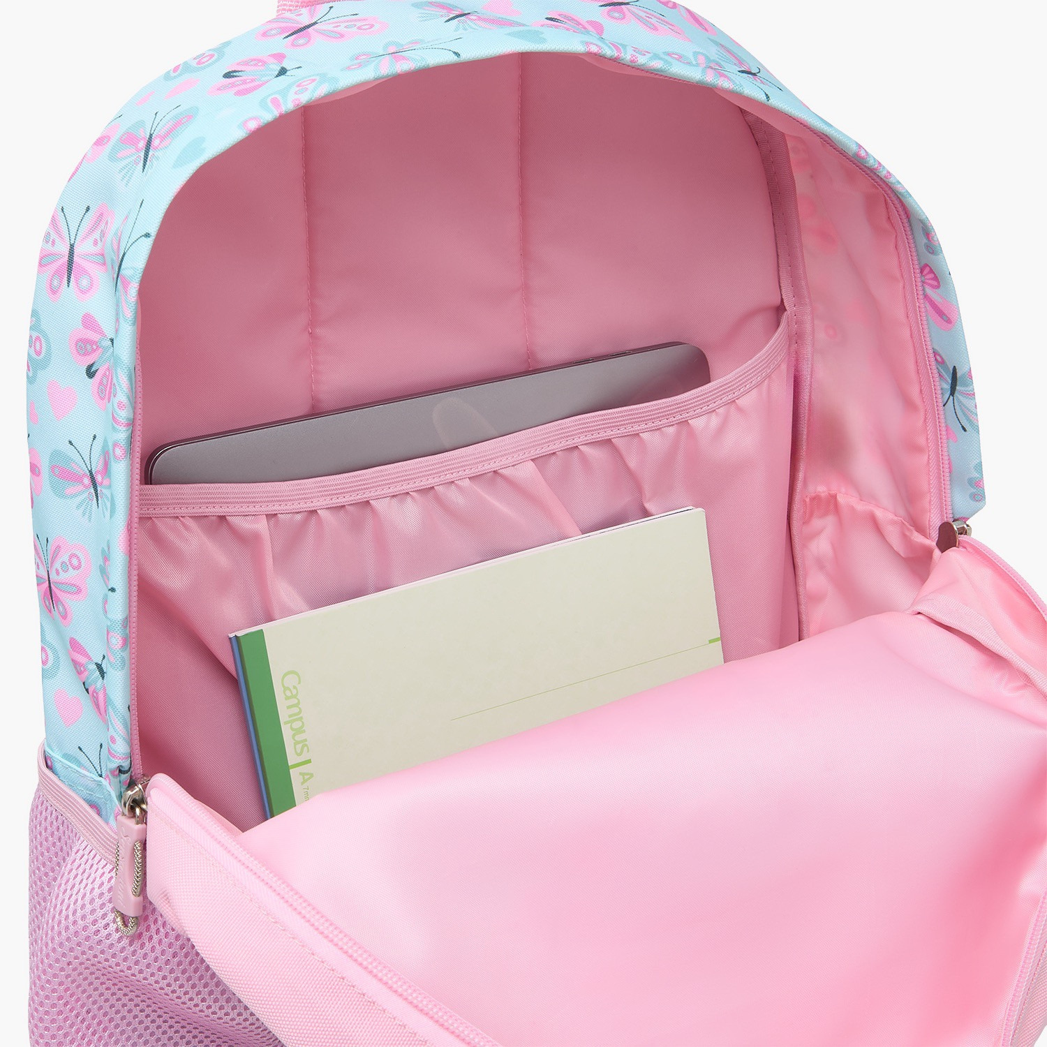 Sensazioni Butterfly Print Backpack for Girls 8-13 Years with Adjustable Shoulder Straps - 18 inches-school-bagsandbackpacks-backpacks-image-6