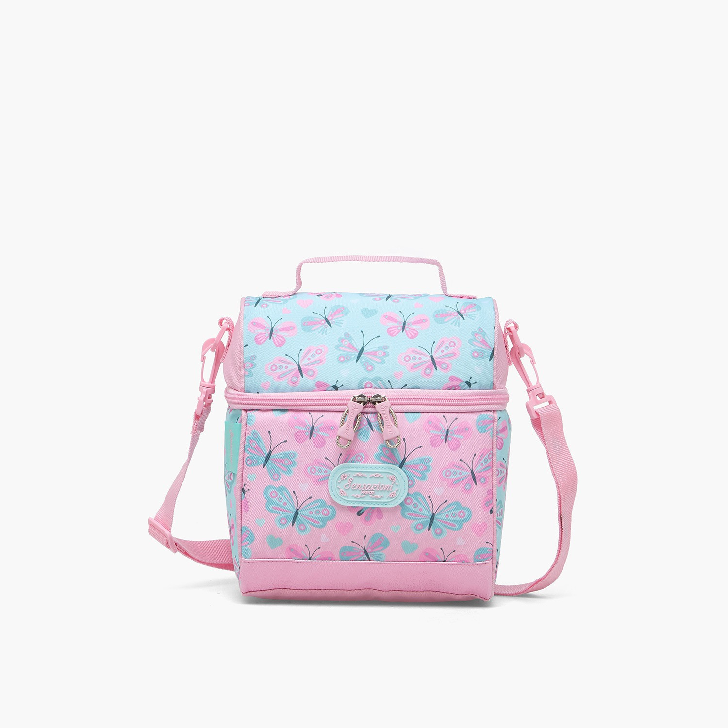 شنطة غداء بطبعة فراشة مع عزل حراري للبنات من 8 - 13 سنة من سينسازيوني-school-lunchessentials-lunchbags-image-1