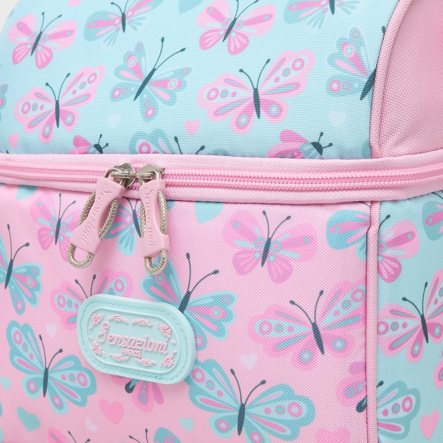 شنطة غداء بطبعة فراشة مع عزل حراري للبنات من 8 - 13 سنة من سينسازيوني-school-lunchessentials-lunchbags-image-3