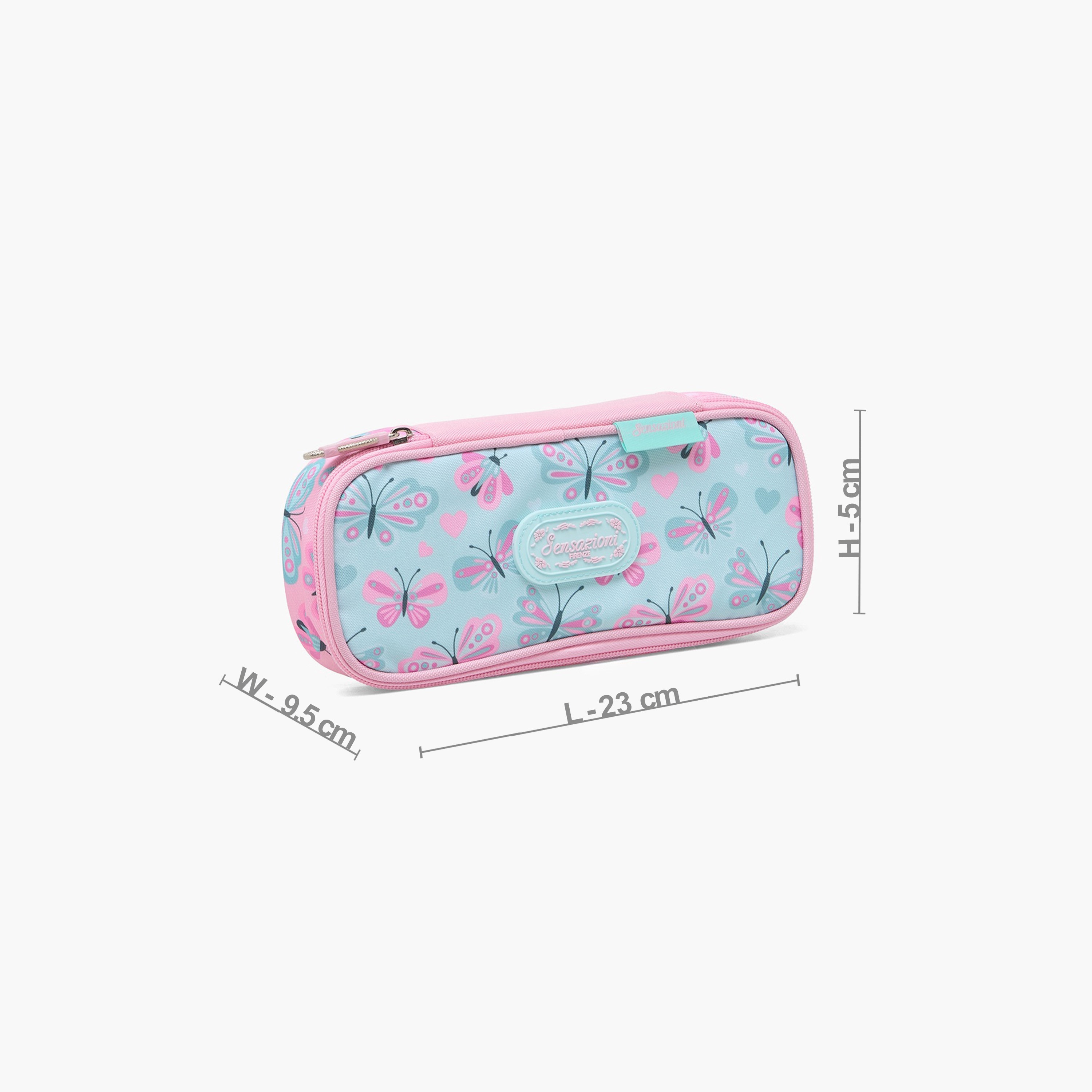 مقلمة بسحاب إغلاق وطبعات فراشات من سنسازيوني-school-stationery-pencilcases-image-3