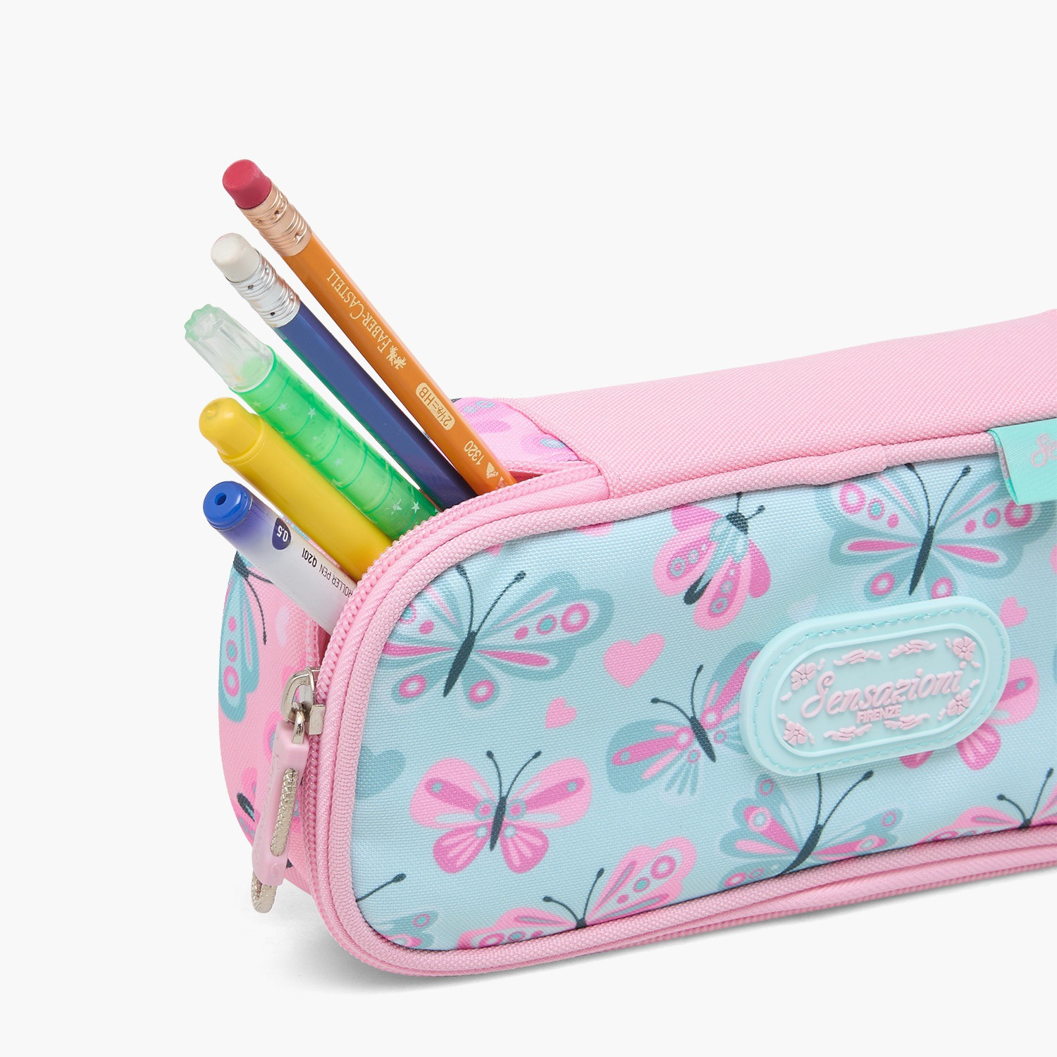 مقلمة بسحاب إغلاق وطبعات فراشات من سنسازيوني-school-stationery-pencilcases-image-6