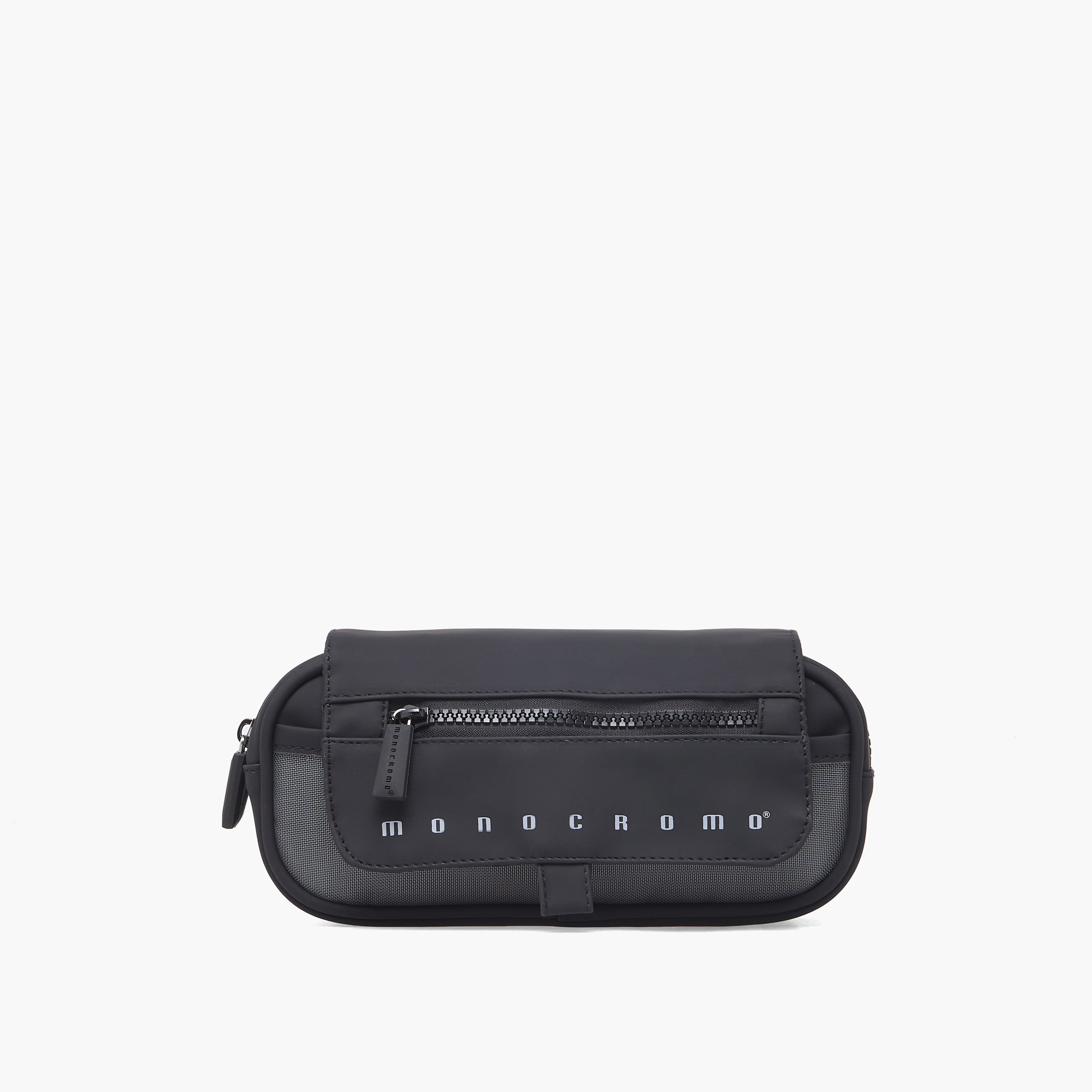 مقلمة سادة بقسمين من مونوكرومو-school-stationery-pencilcases-image-1